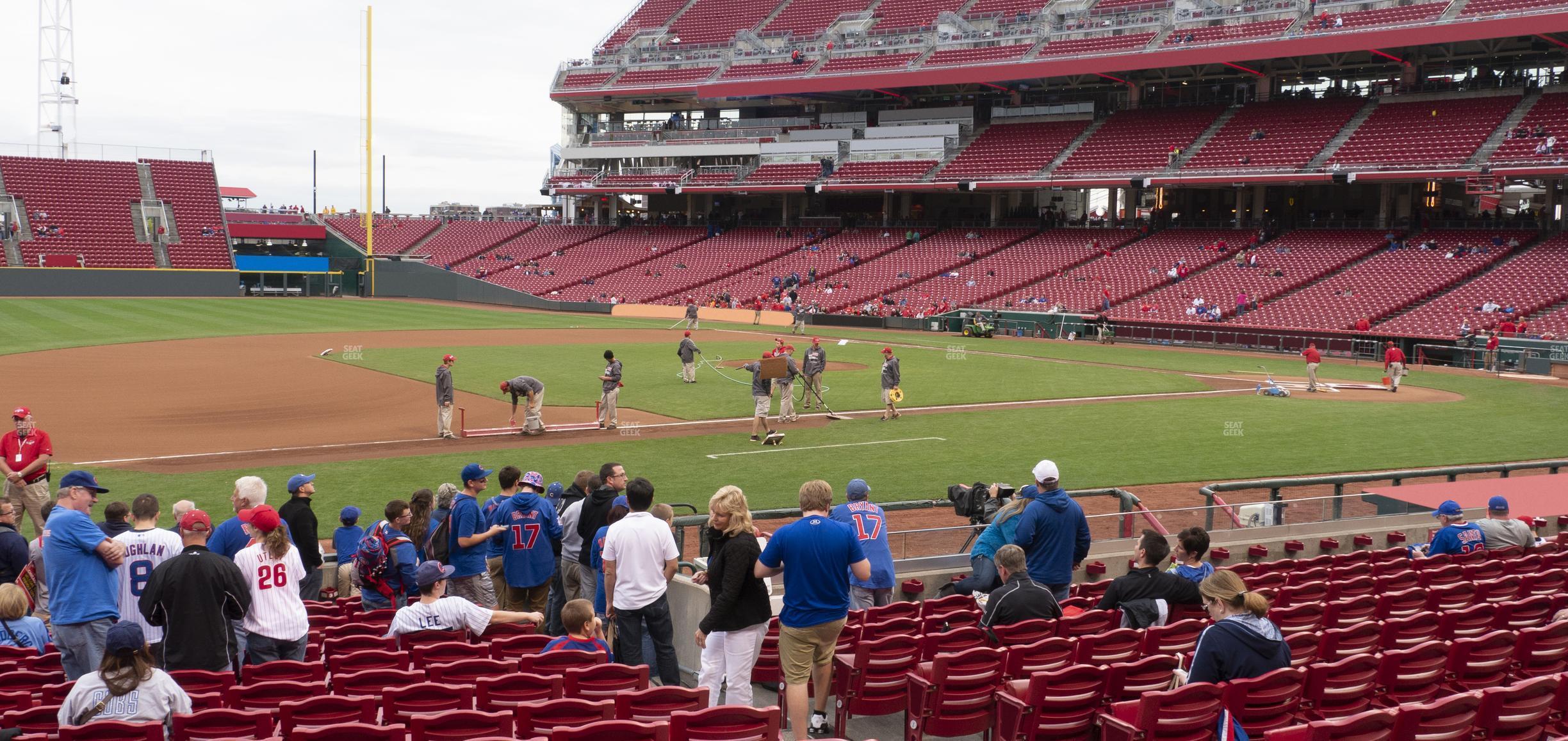 Seating view for Great American Ball Park Section 115