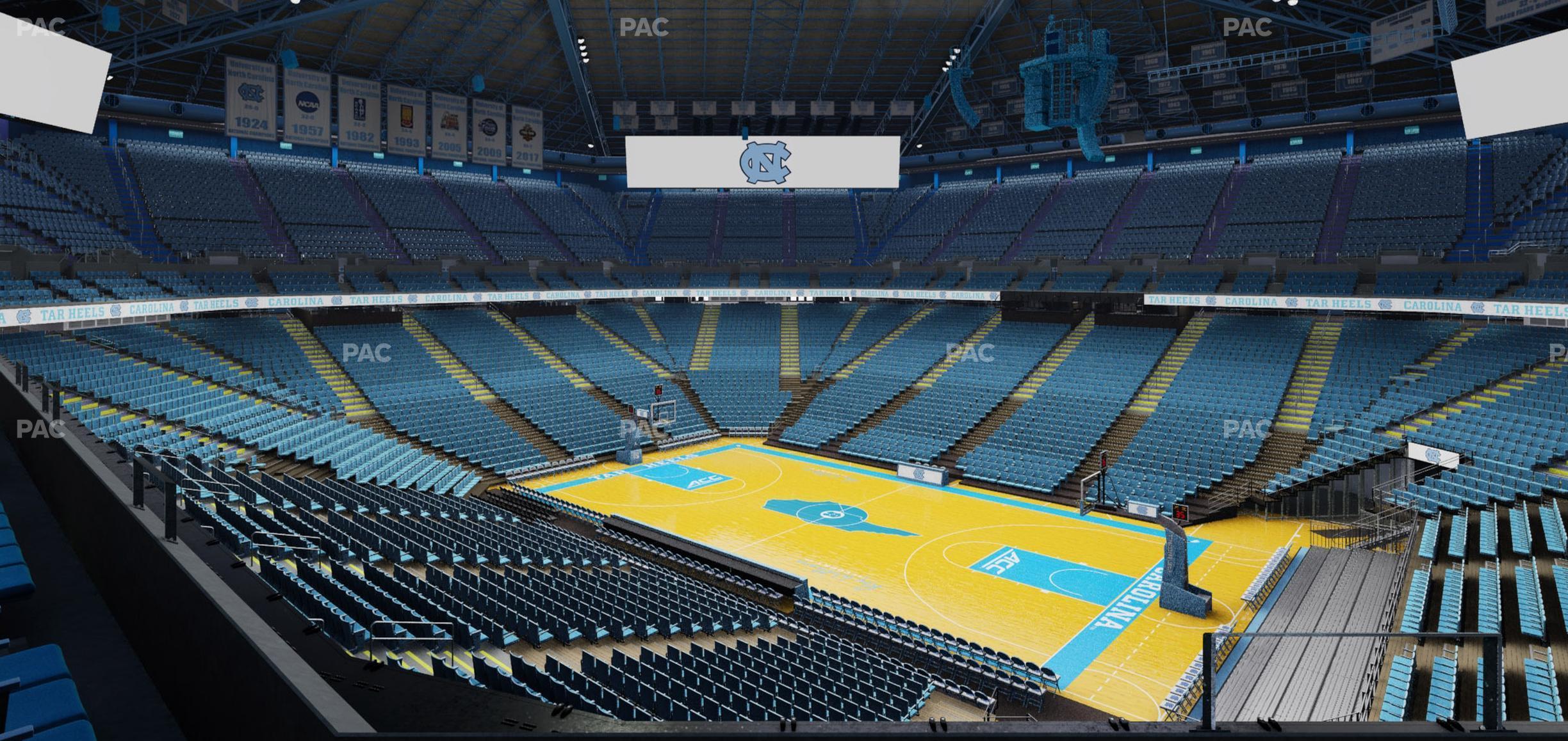 Seating view for Dean Smith Center Section 212