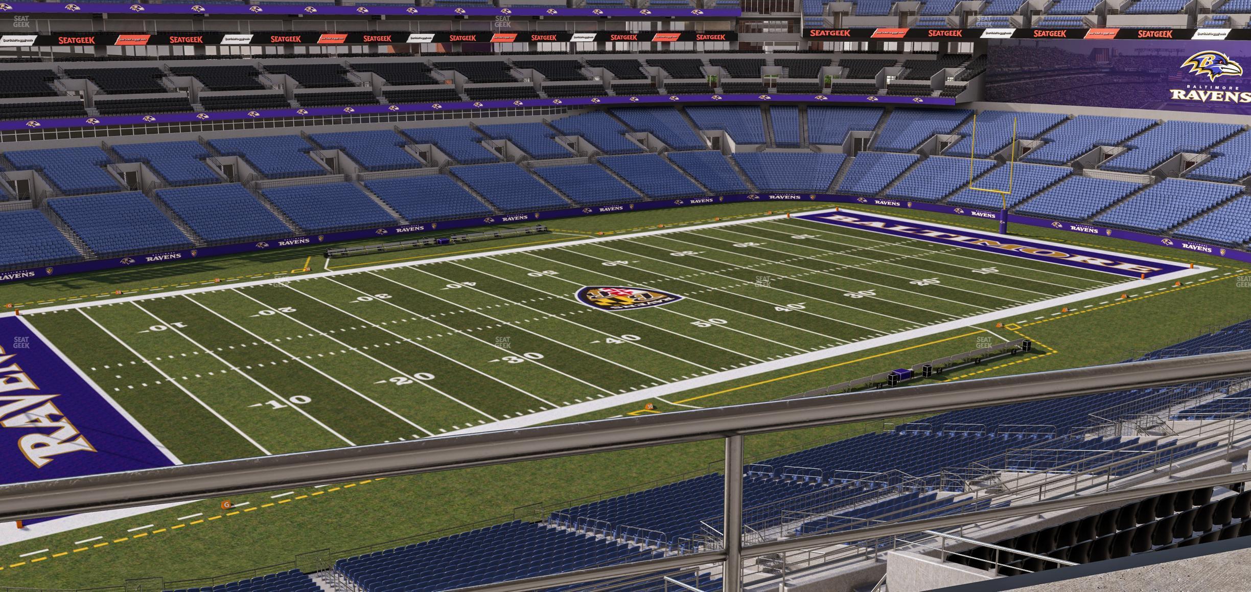 Seating view for M&T Bank Stadium Section Suite 422