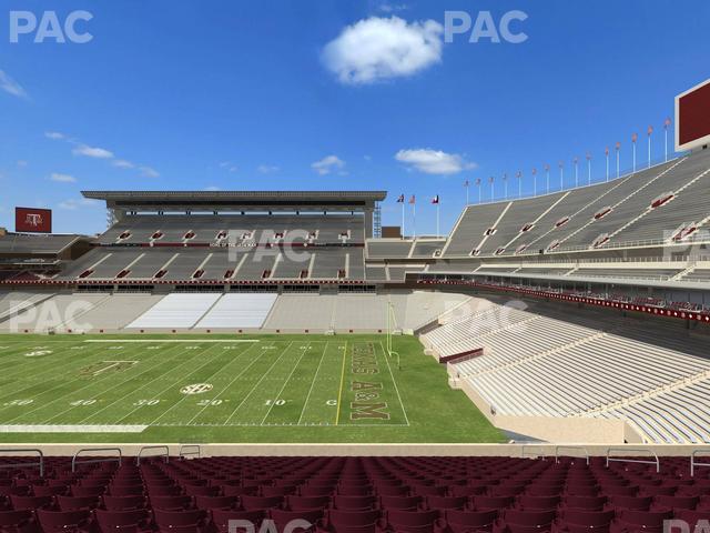 Seating view for Kyle Field Section West A Club 3