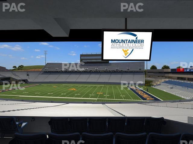 Seating view for Mountaineer Field at Milan Puskar Stadium Section Field Box 27