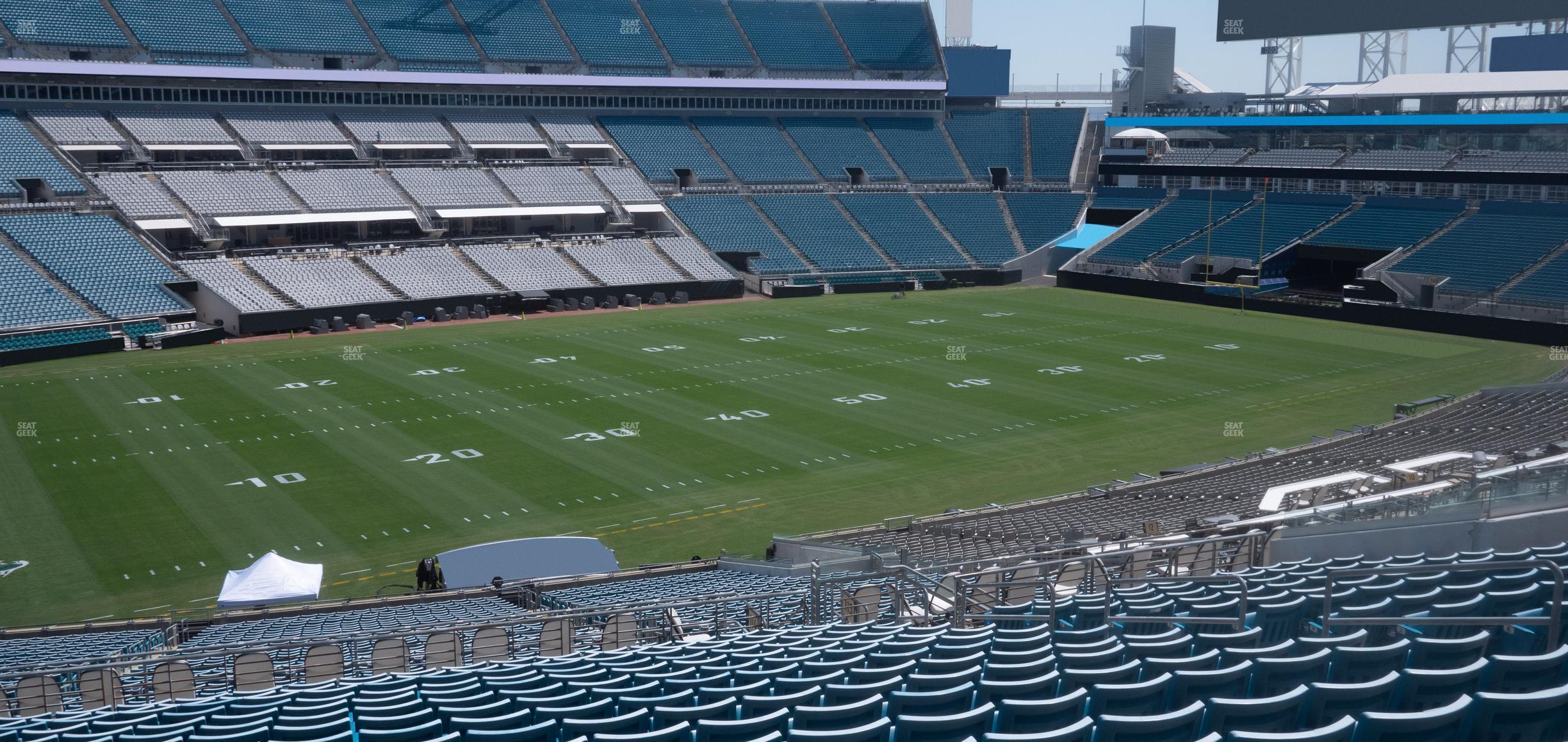 Seating view for EverBank Stadium Section 214