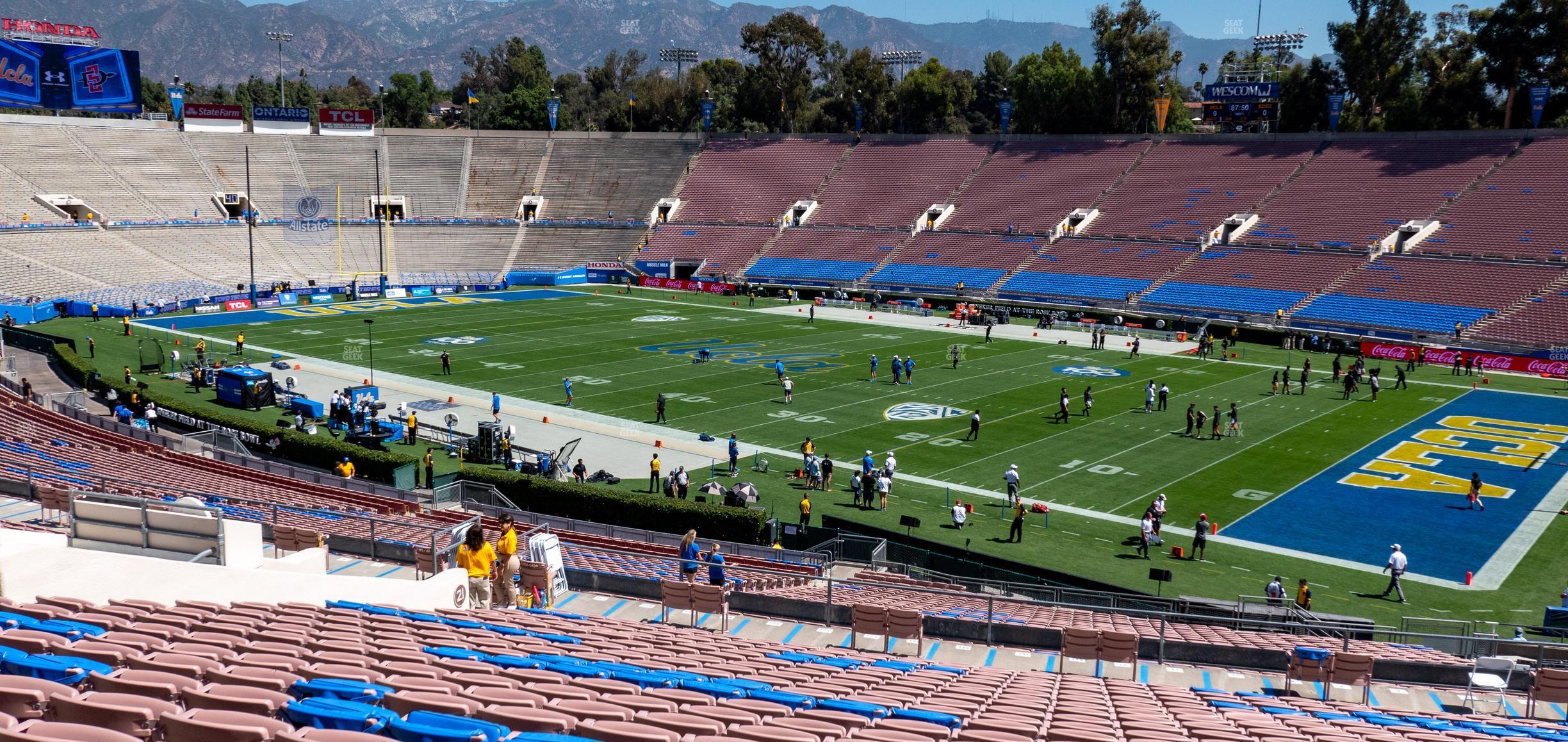 Seating view for Rose Bowl Stadium Section Upper 22