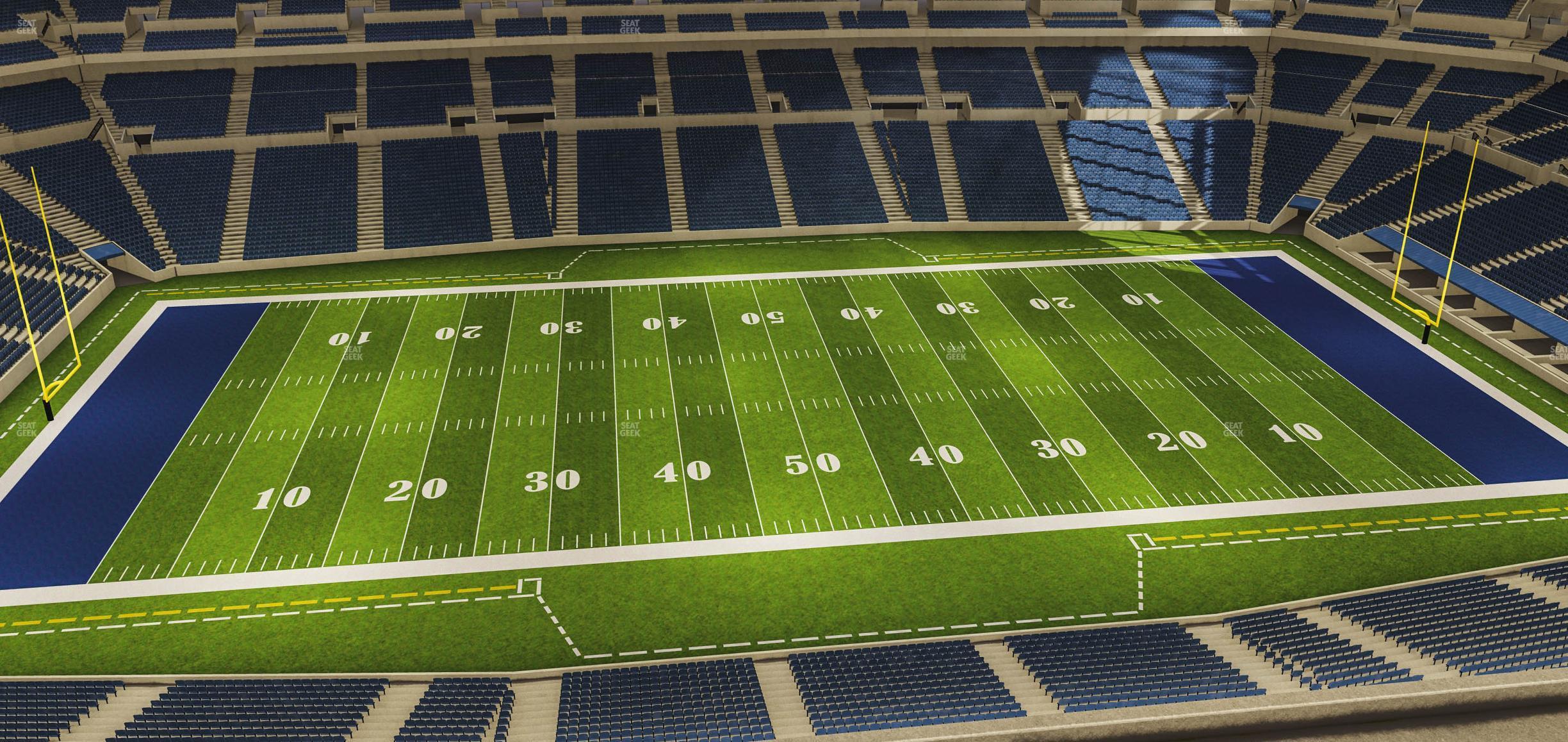 Seating view for Lucas Oil Stadium Section 641