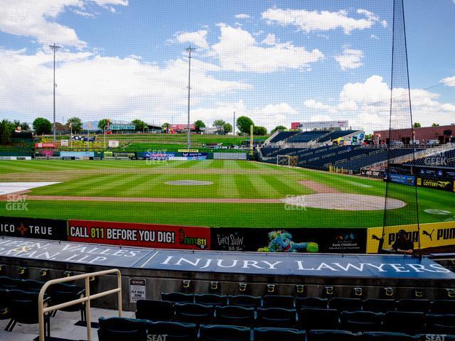 Seating view for Rio Grande Credit Union Field at Isotopes Park Section 107