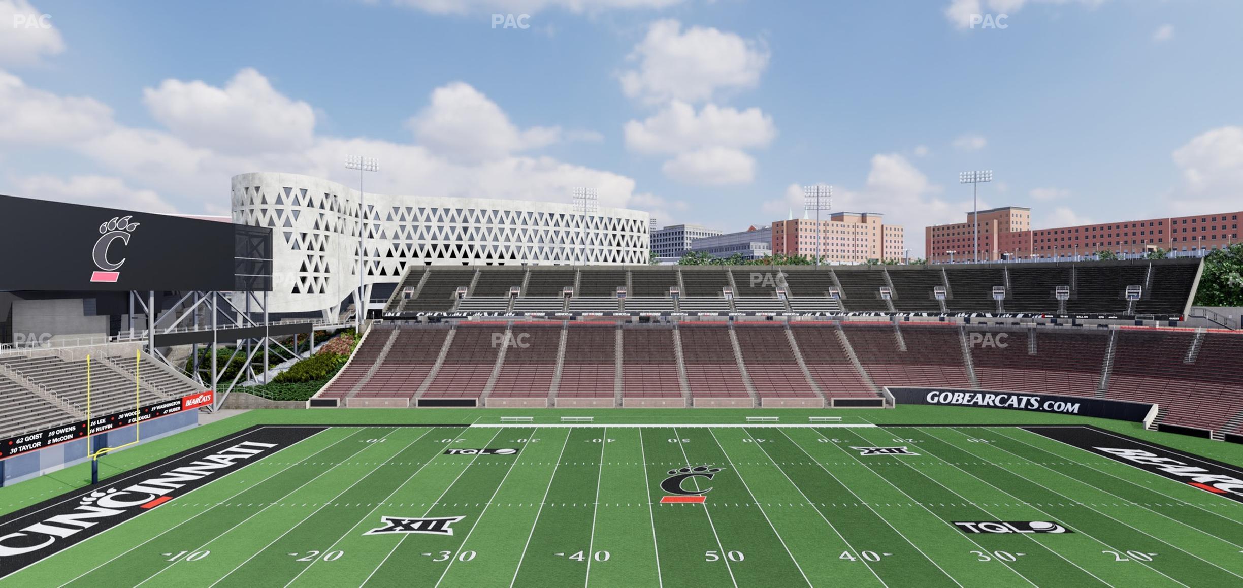 Seating view for Nippert Stadium Section Club 341