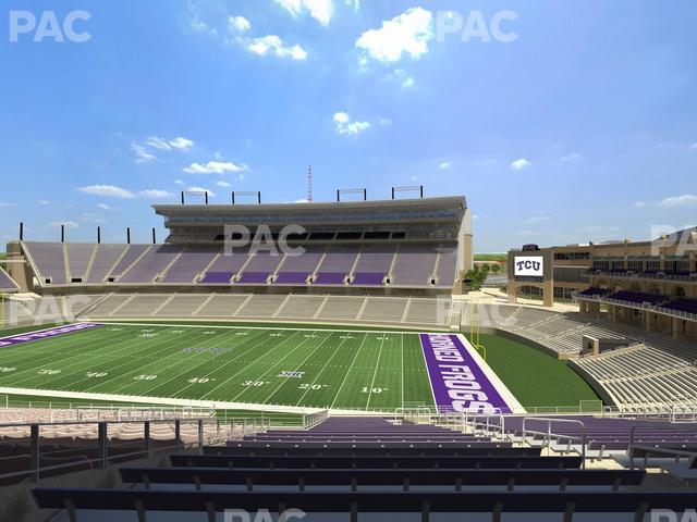 Seating view for Amon G Carter Stadium Section 203