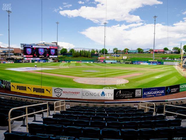 Seating view for Rio Grande Credit Union Field at Isotopes Park Section 101