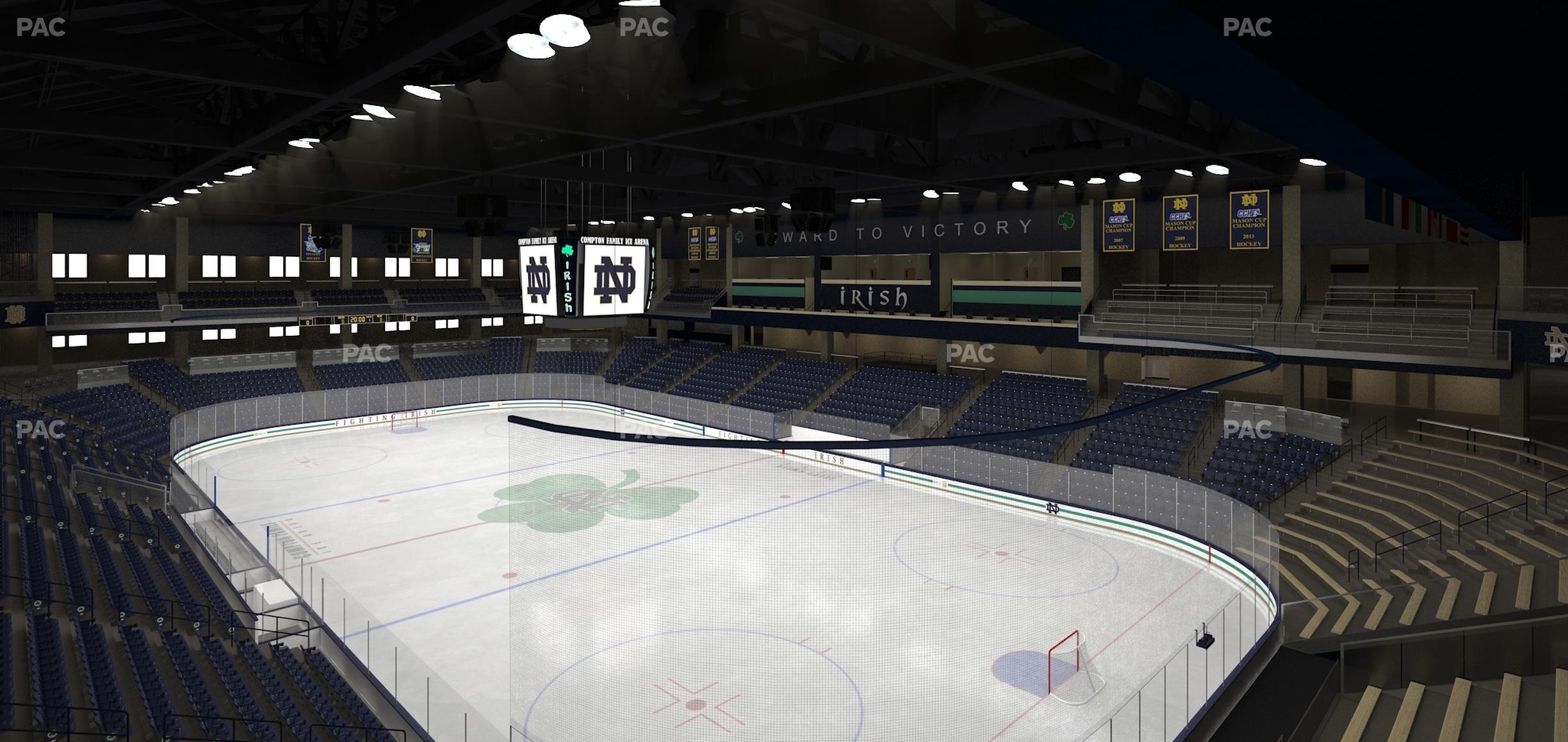 Seating view for Compton Family Ice Arena Section 102