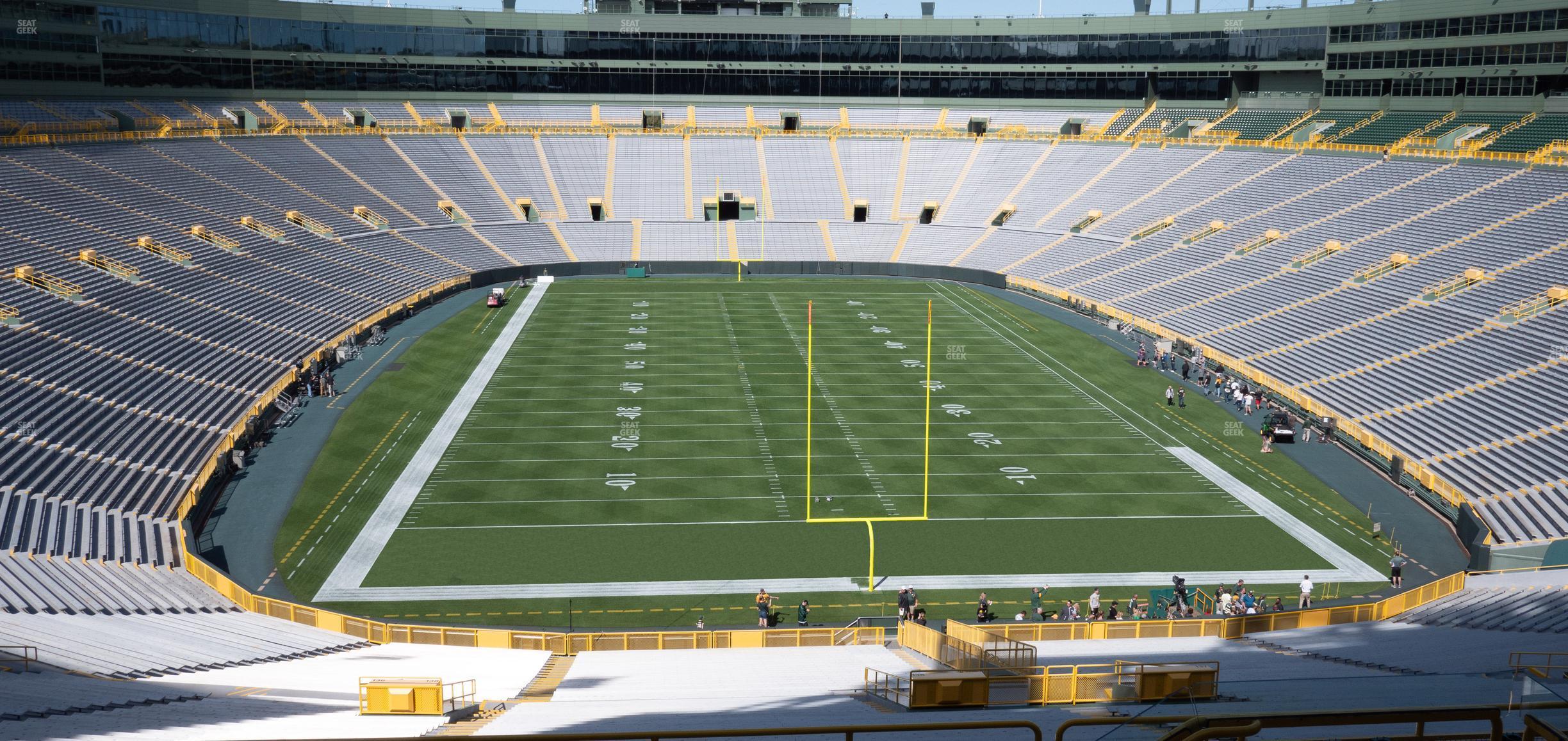 Seating view for Lambeau Field Section 352