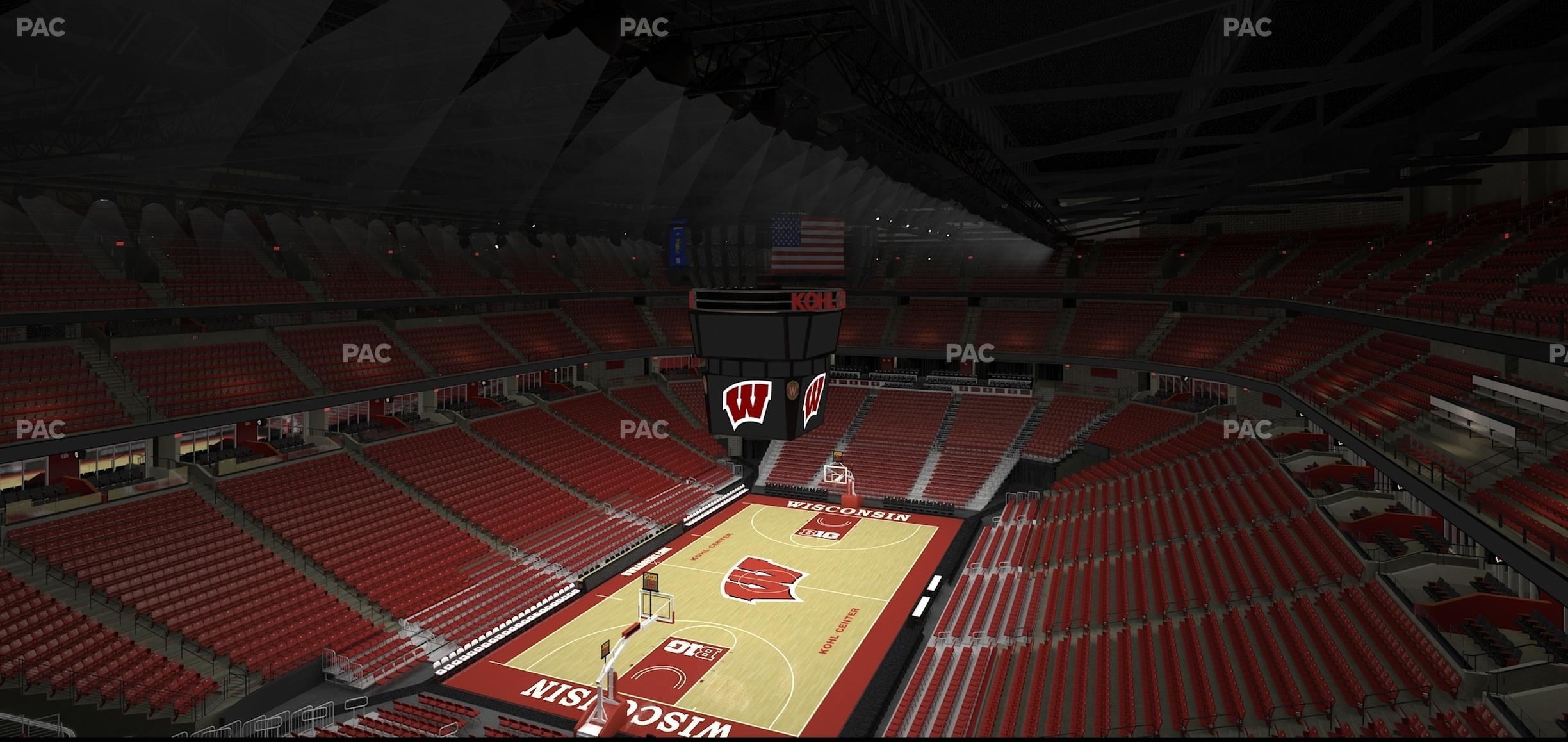 Seating view for Kohl Center Section 313