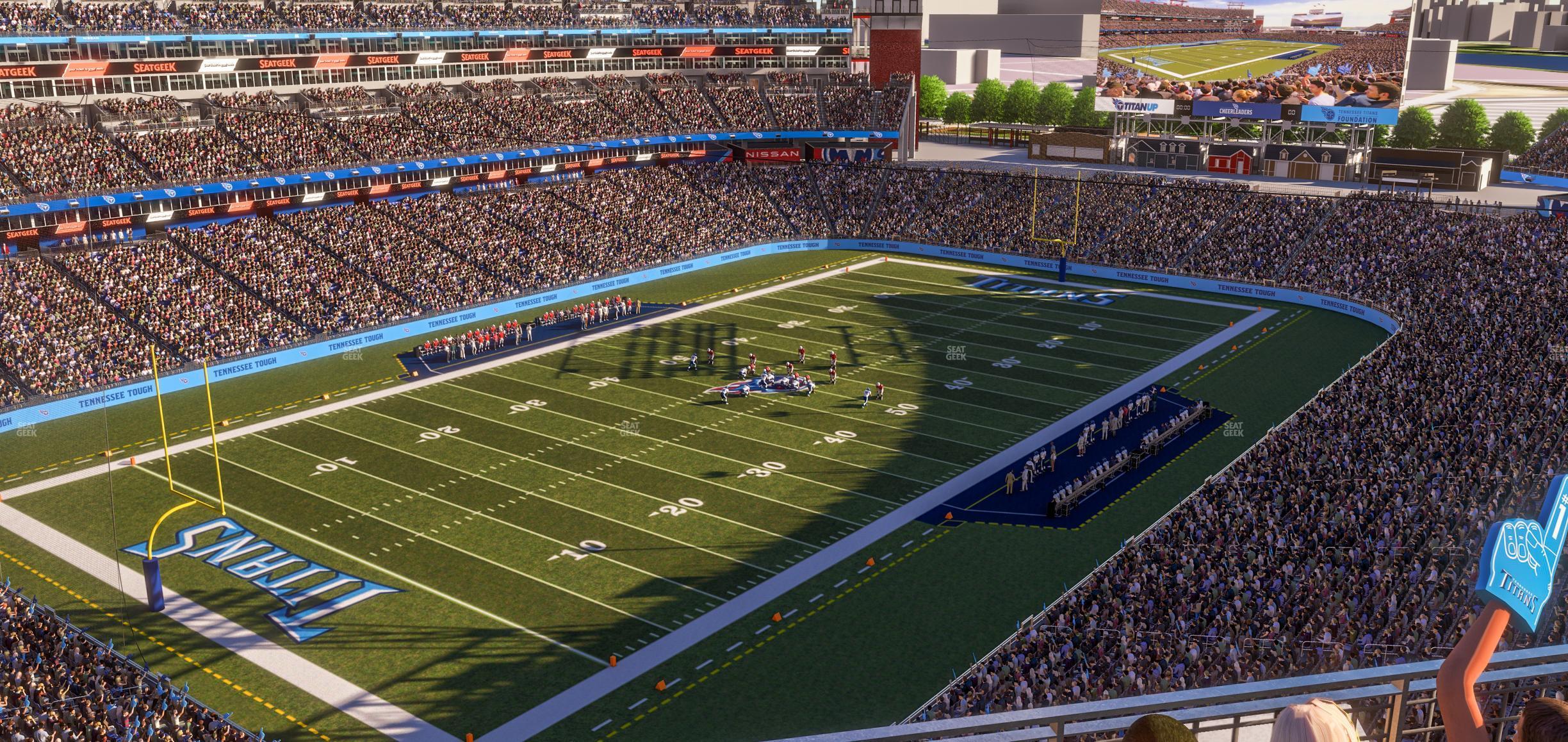 Seating view for Nissan Stadium Section Loge 343