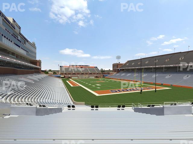 Seating view for Memorial Stadium - IL Section 119