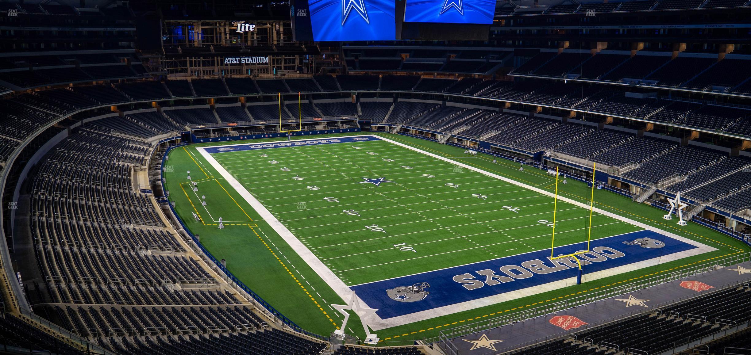 Seating view for AT&T Stadium Section Silver Suite 424