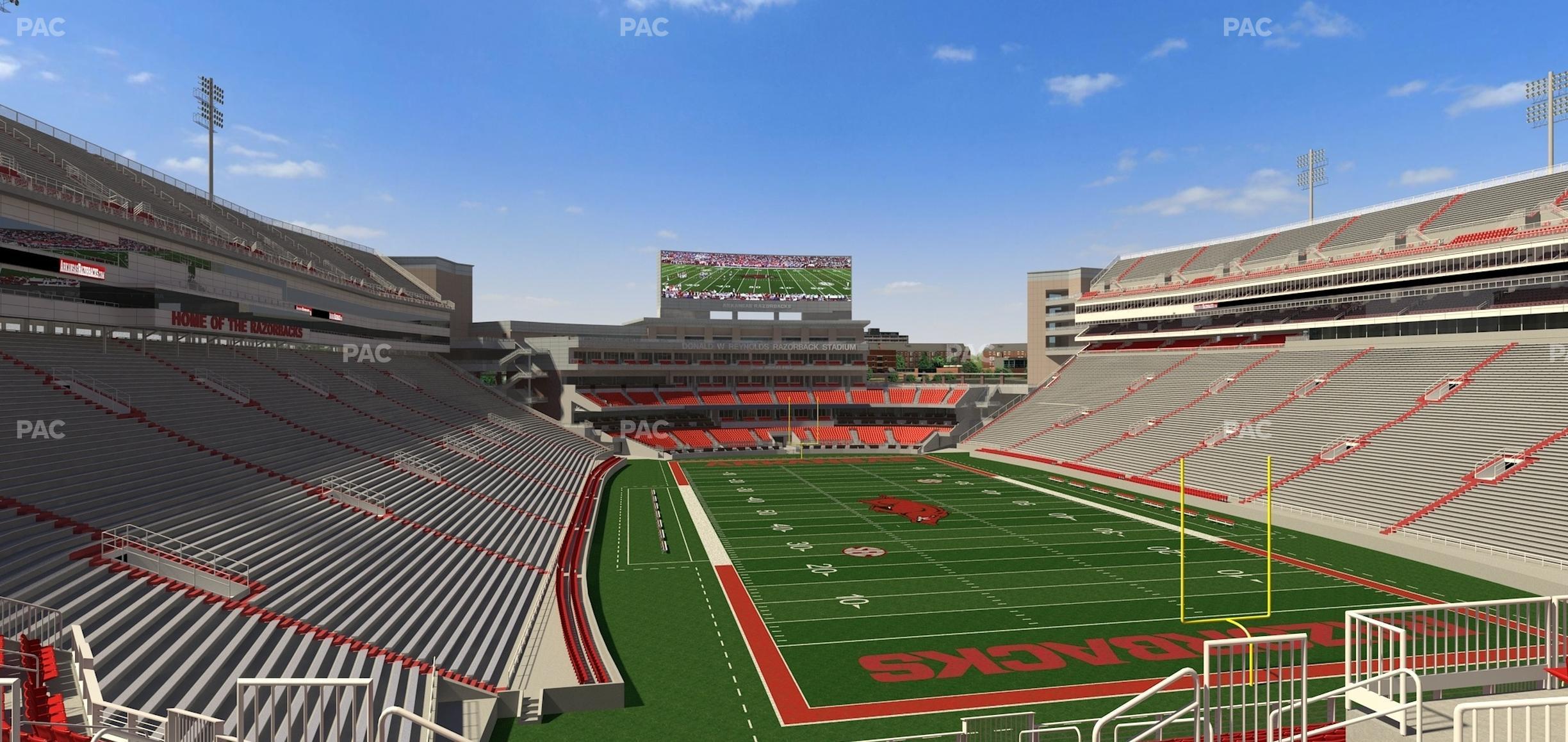 Seating view for Razorback Stadium Section 235