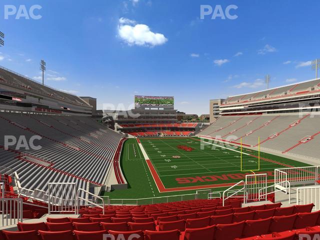 Seating view for Razorback Stadium Section 235