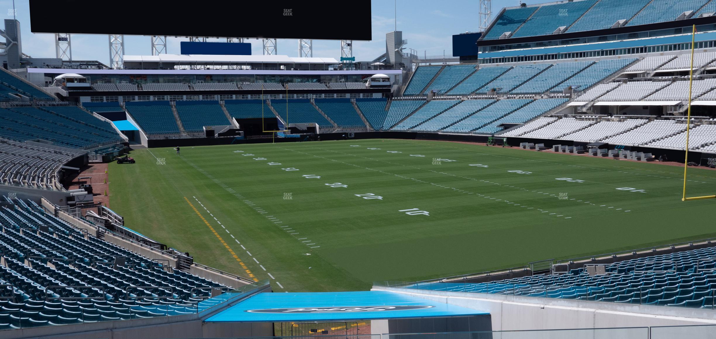 Seating view for EverBank Stadium Section 127