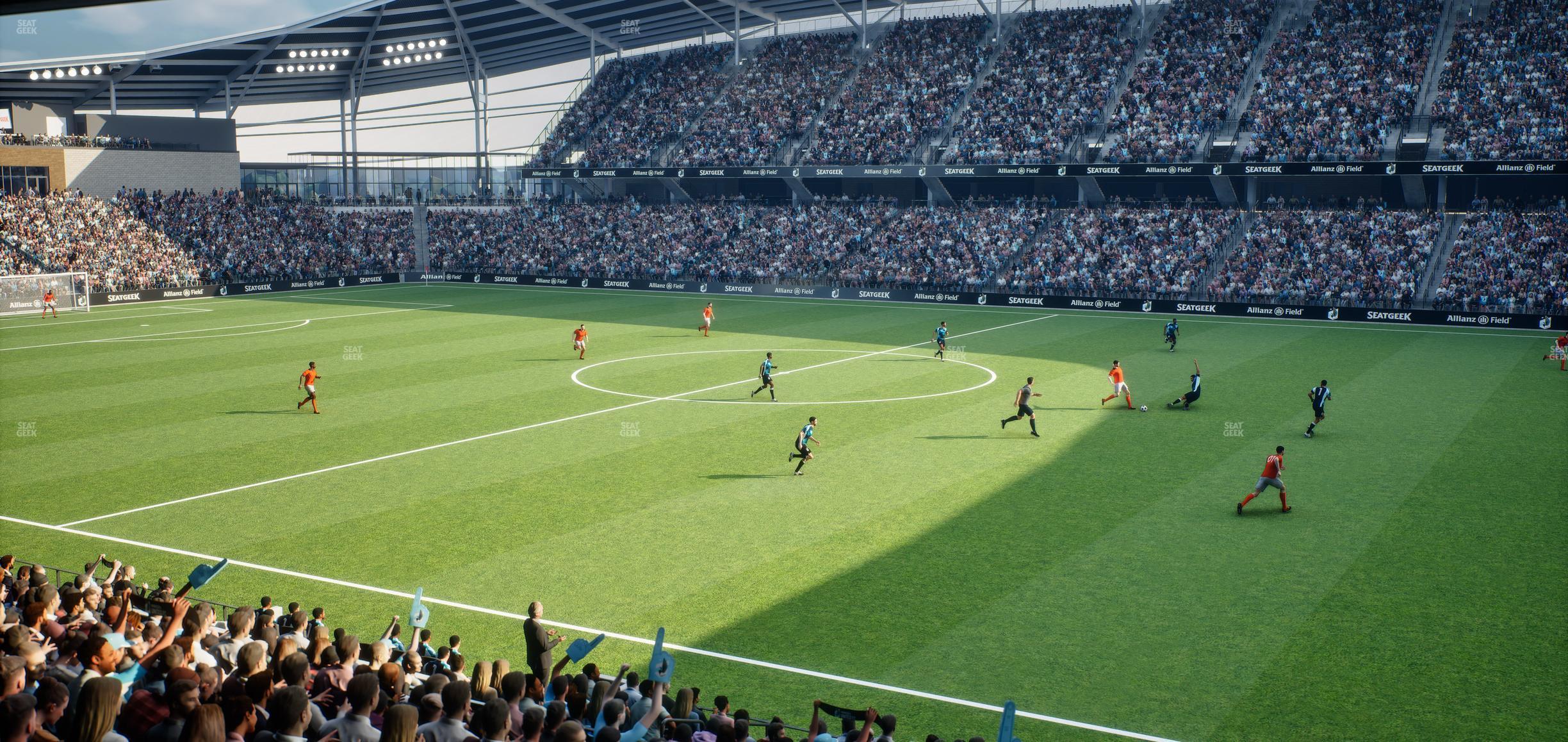 Seating view for Allianz Field Section Loge 29 A