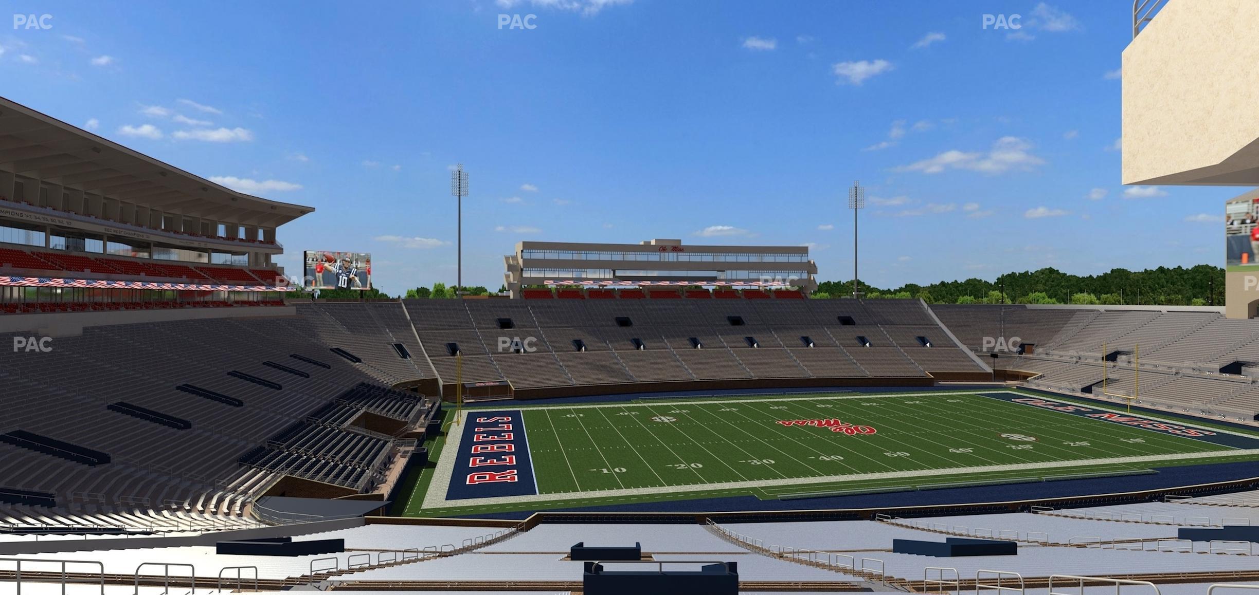 Seating view for Vaught Hemingway Stadium Section R