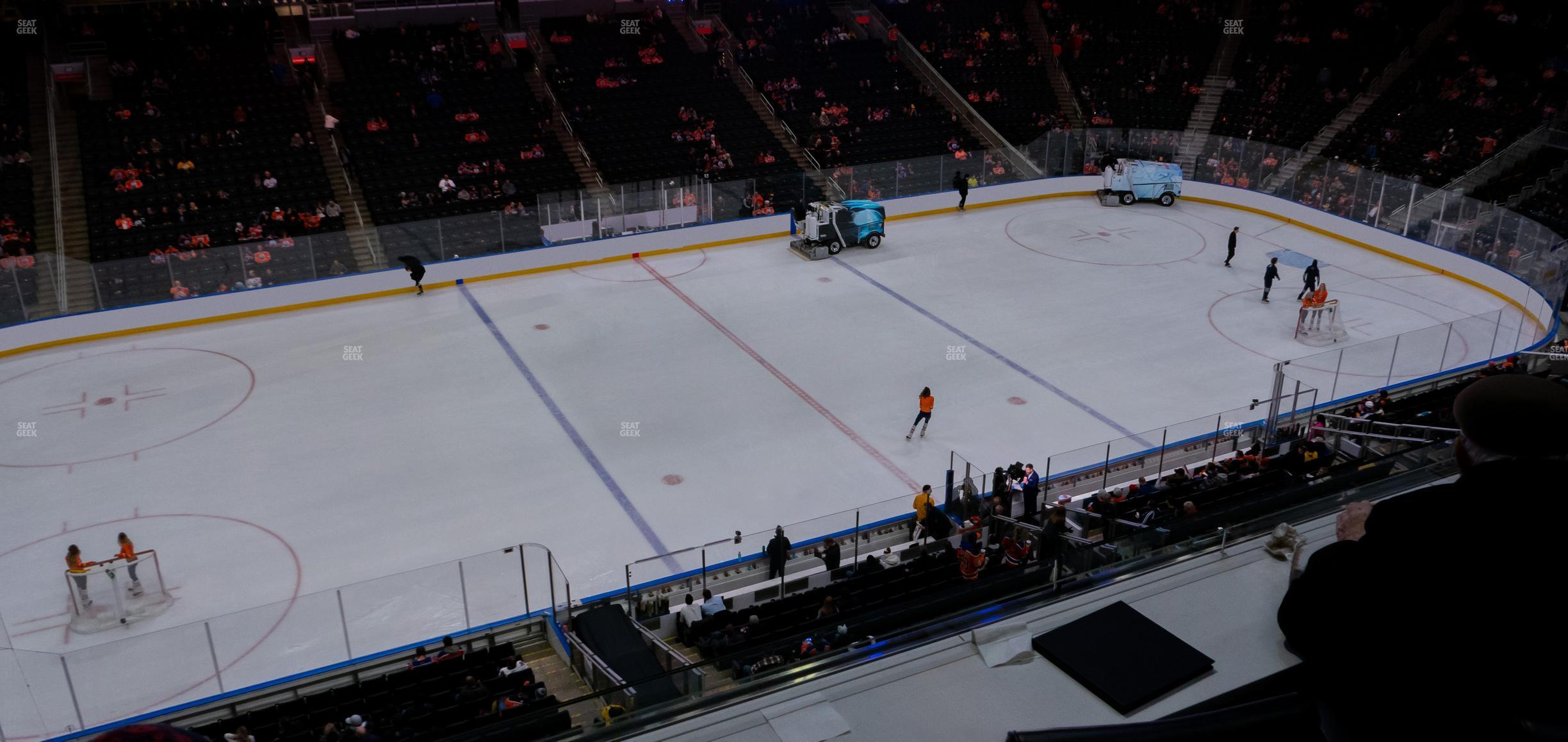 Seating view for Rogers Place Section Loge 9