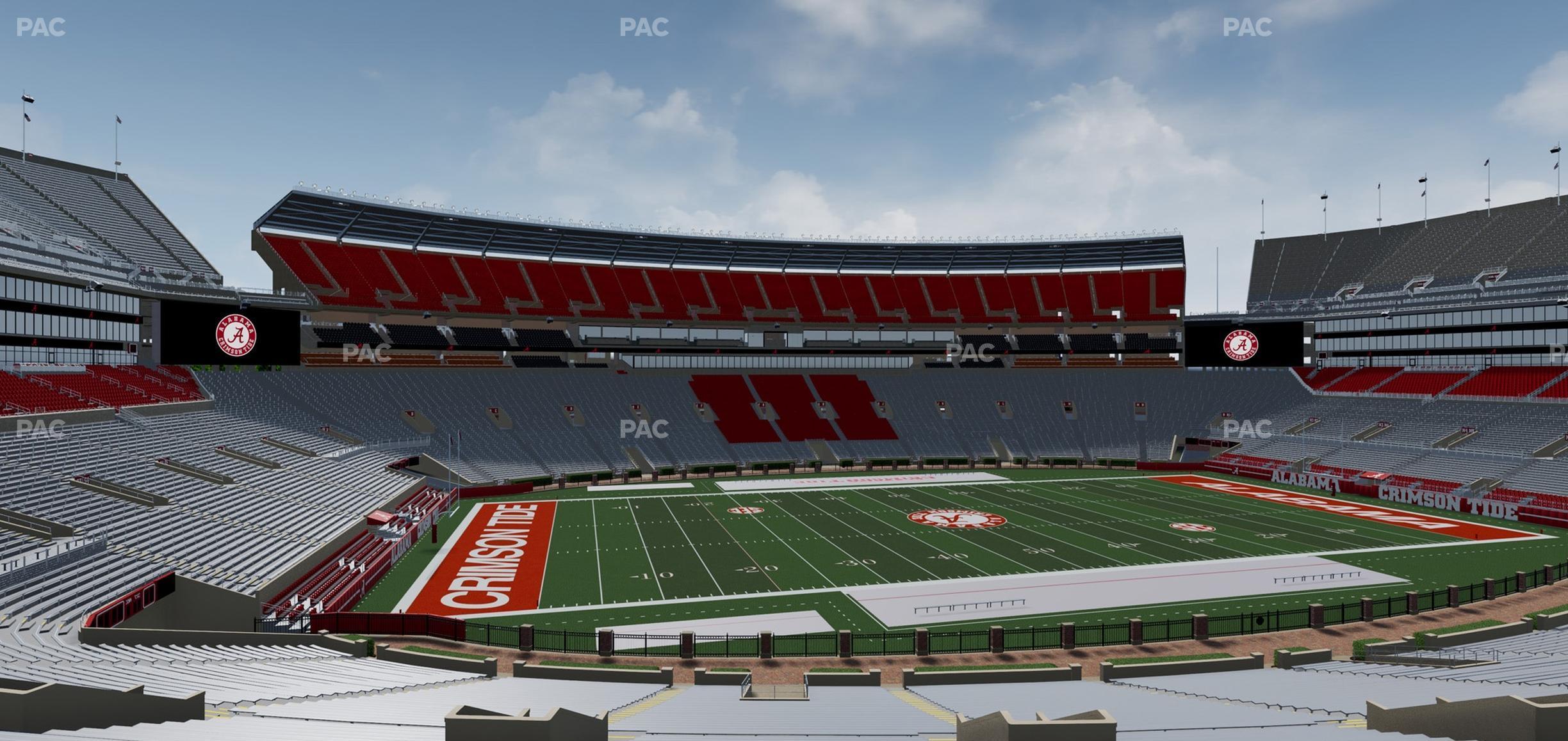 Seating view for Bryant Denny Stadium Section Dd