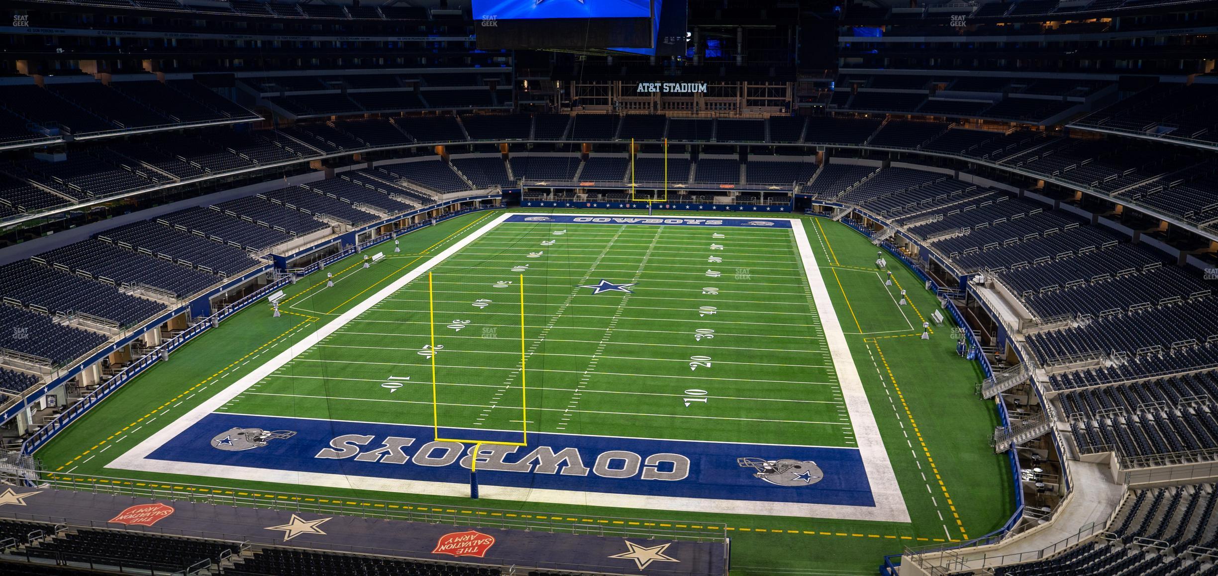 Seating view for AT&T Stadium Section 346