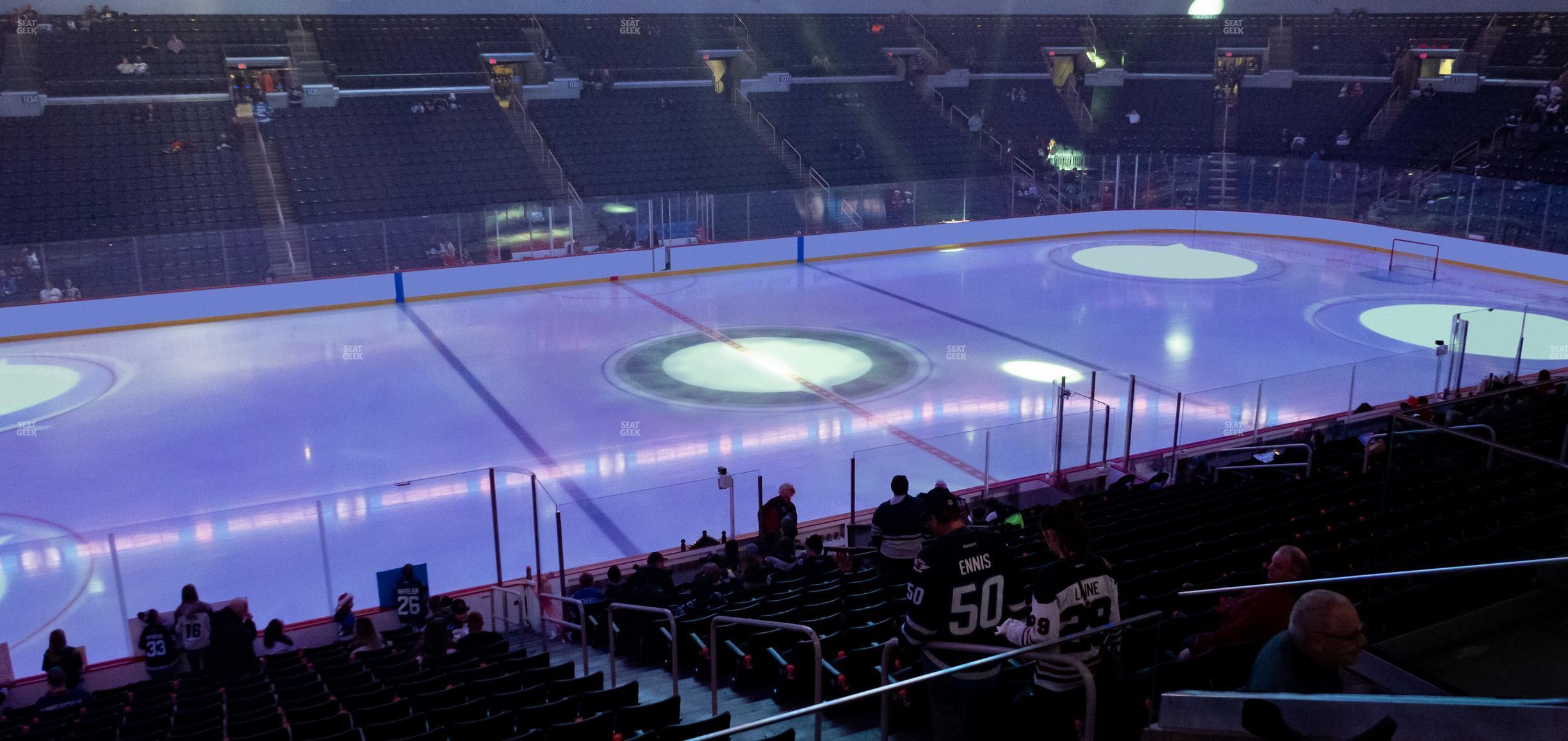 Seating view for Canada Life Centre Section 220