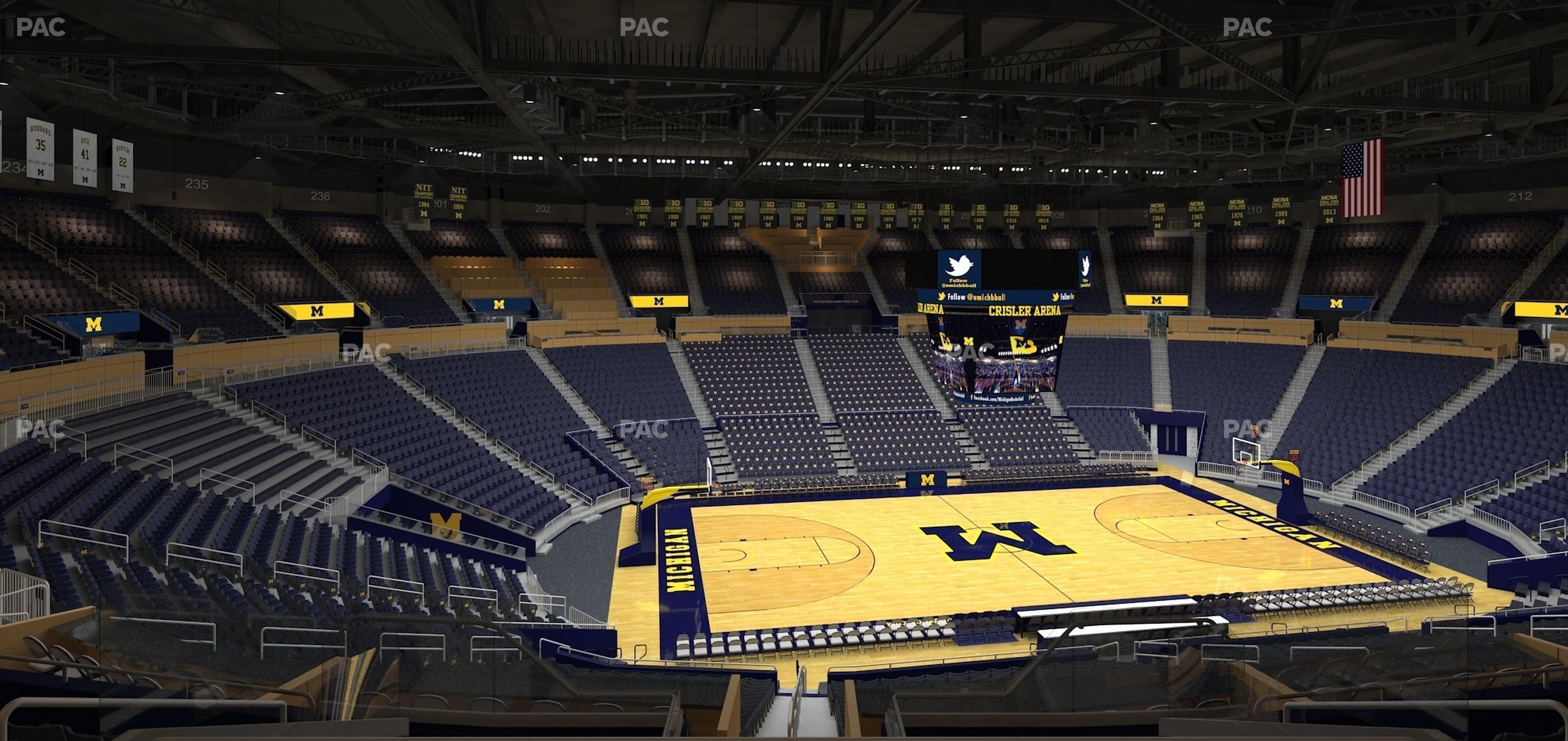 Seating view for Crisler Center Section 225