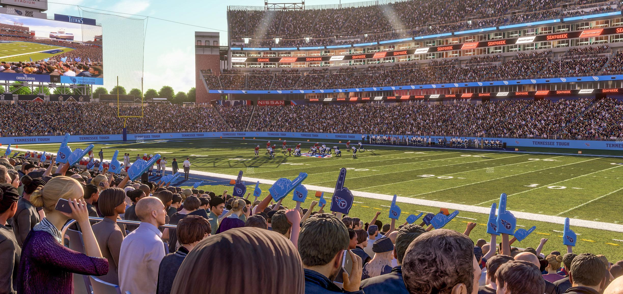 Seating view for Nissan Stadium Section 108