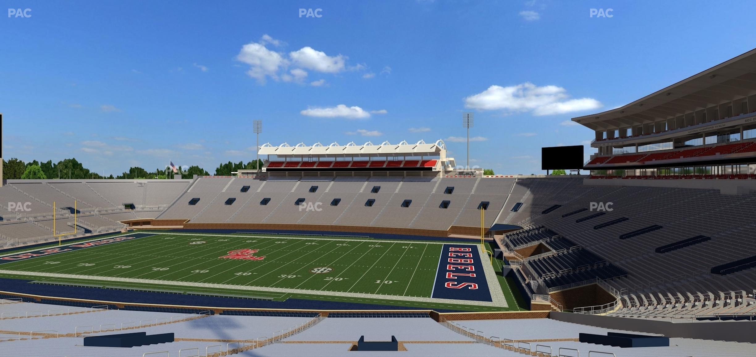 Seating view for Vaught Hemingway Stadium Section B