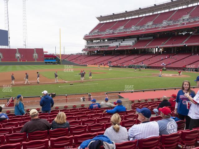 Seating view for Great American Ball Park Section 116