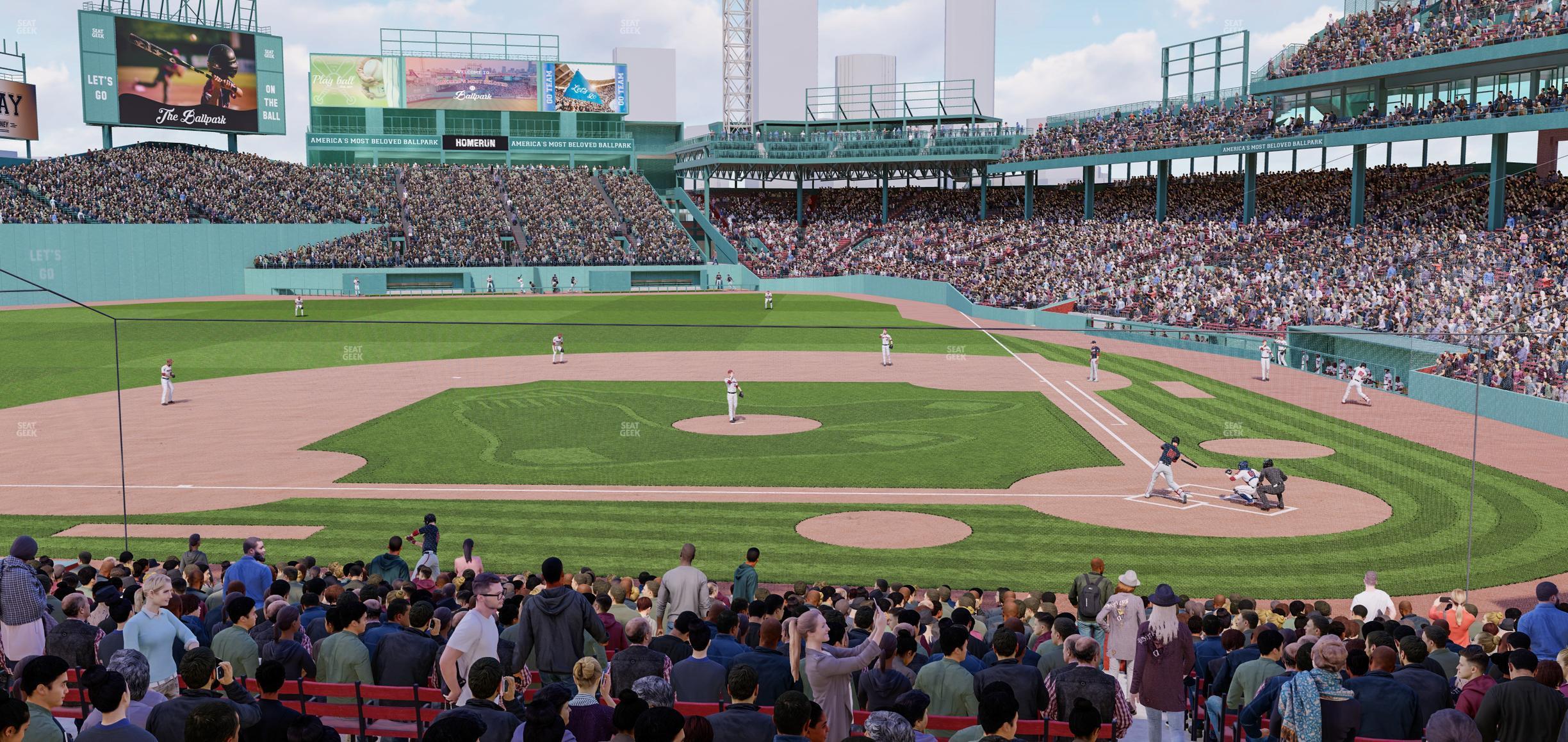 Seating view for Fenway Park Section Loge Box 142