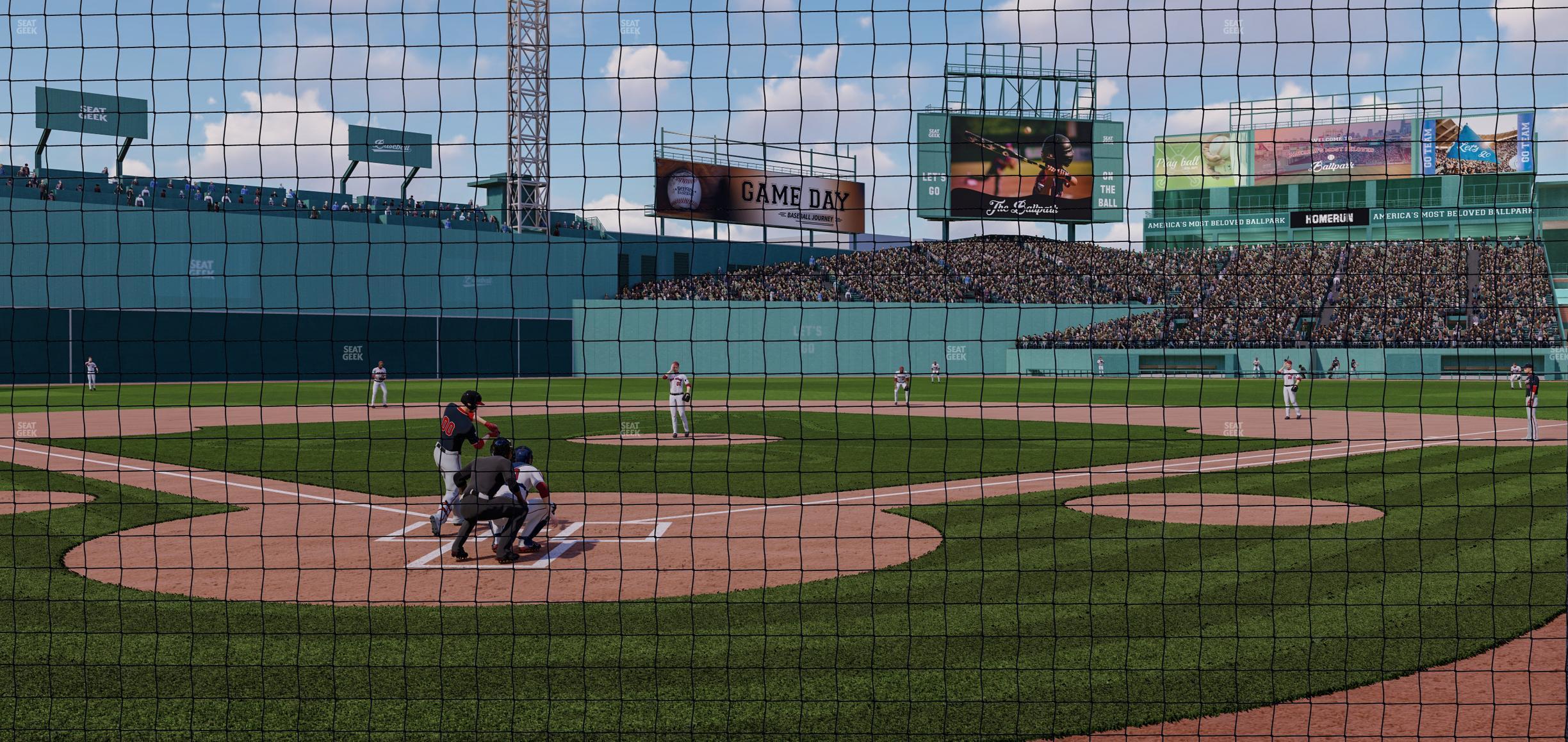 Seating view for Fenway Park Section Home Plate Dugout Box 43