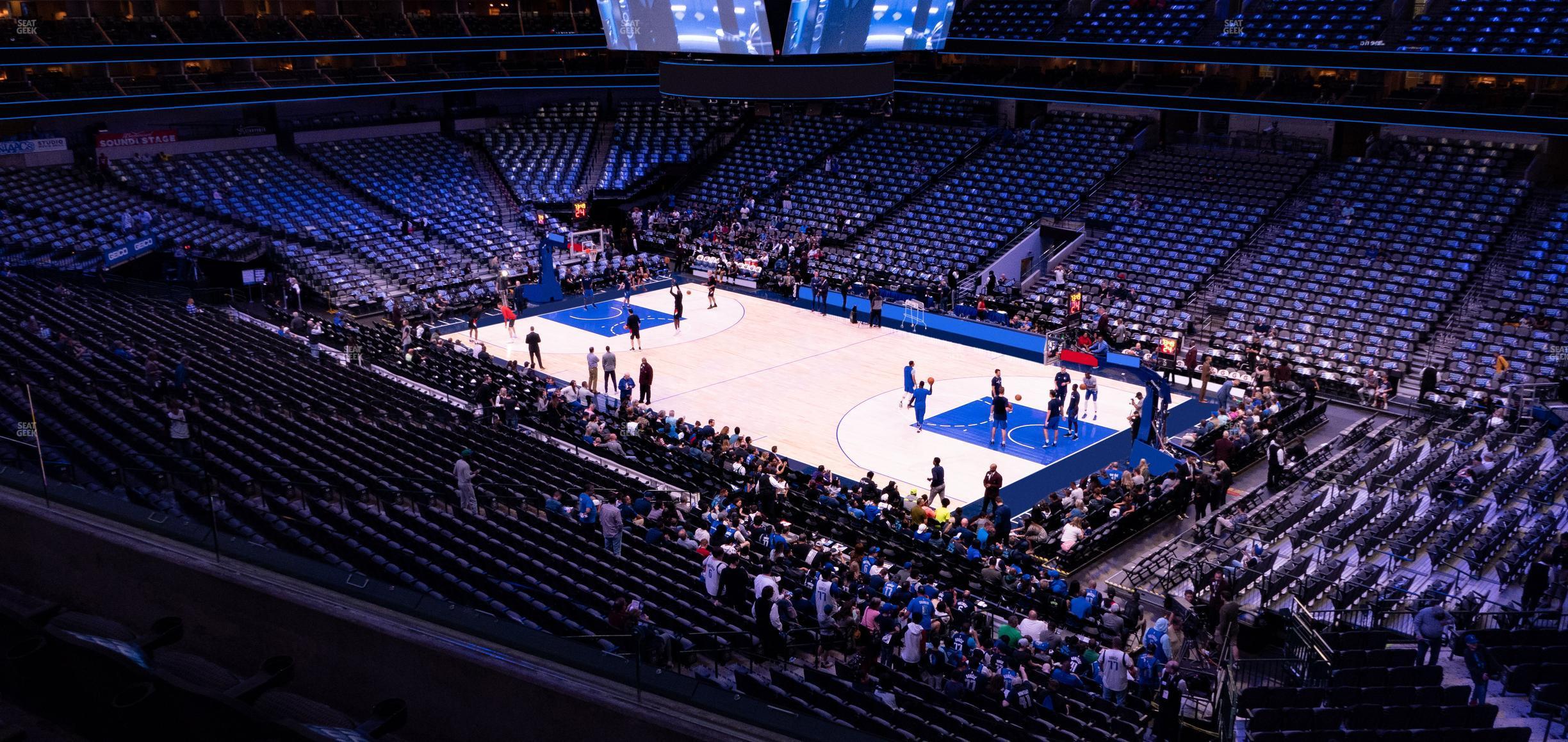 Seating view for American Airlines Center Section 206