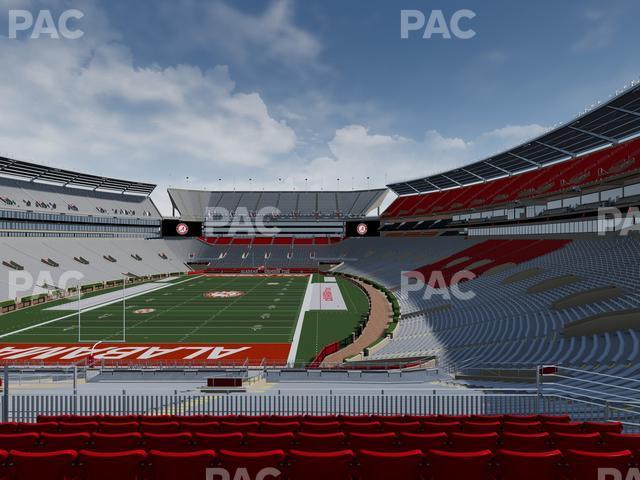 Seating view for Bryant Denny Stadium Section North Zone 3