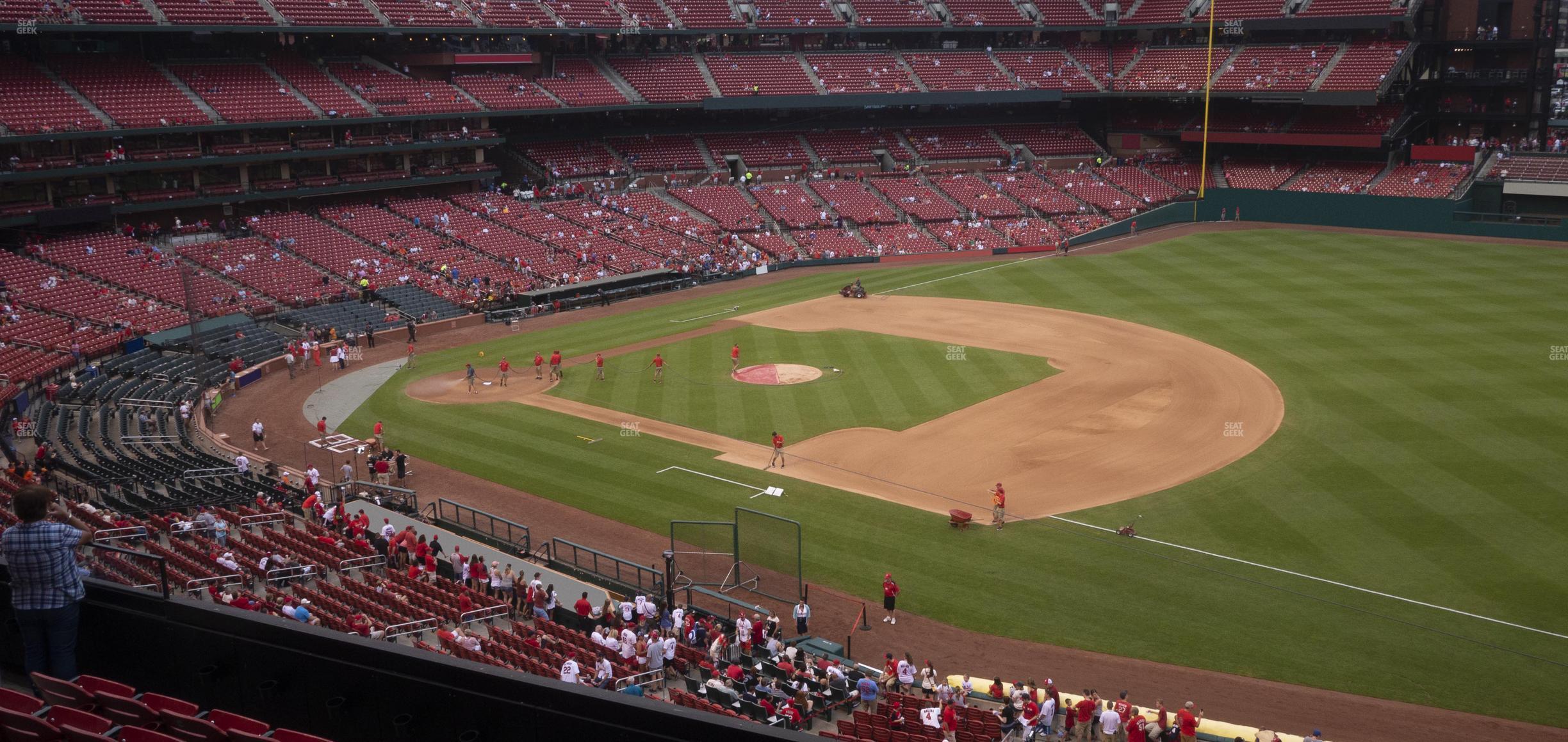 Seating view for Busch Stadium Section First Base Loge 239