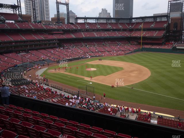 Seating view for Busch Stadium Section First Base Loge 239