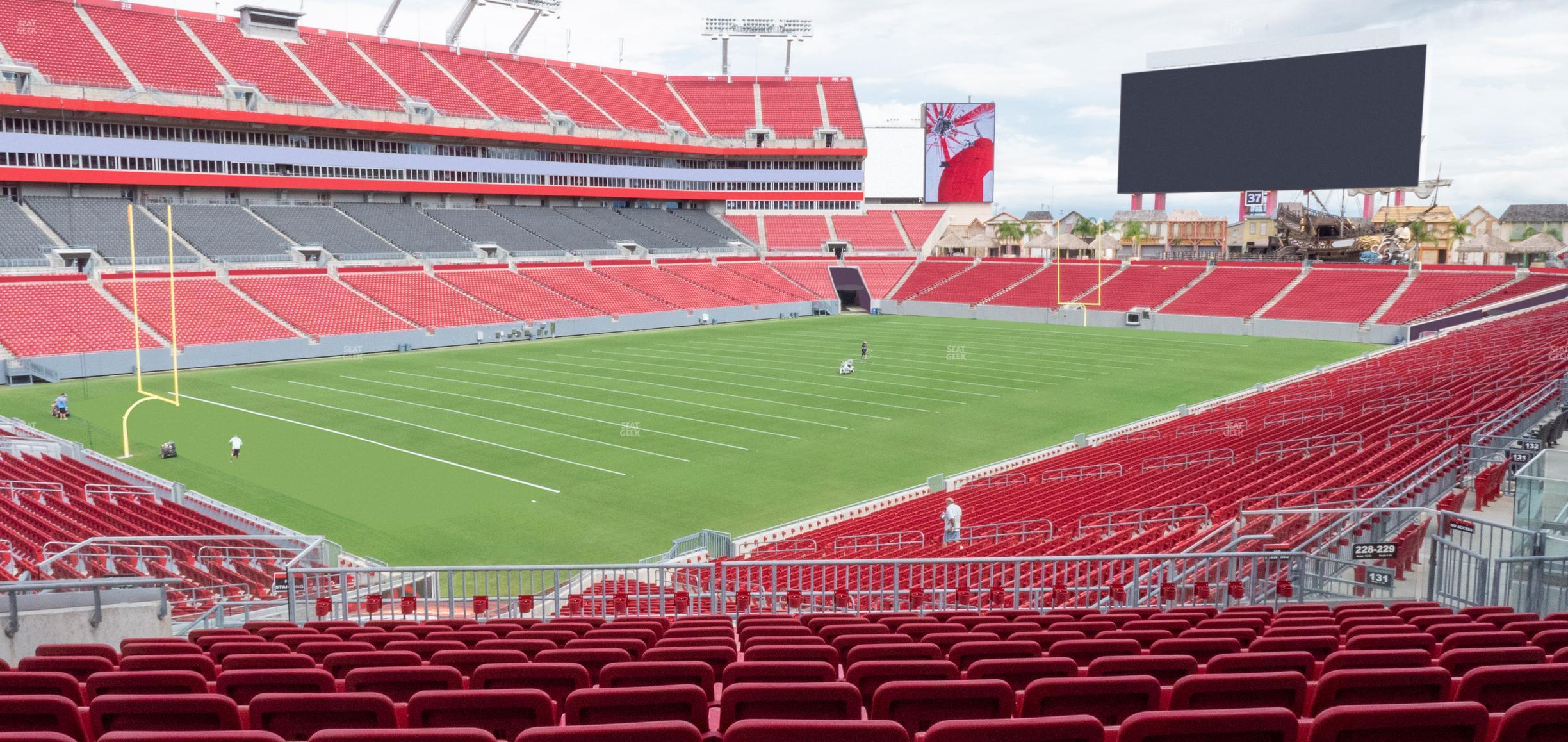 Seating view for Raymond James Stadium Section 228