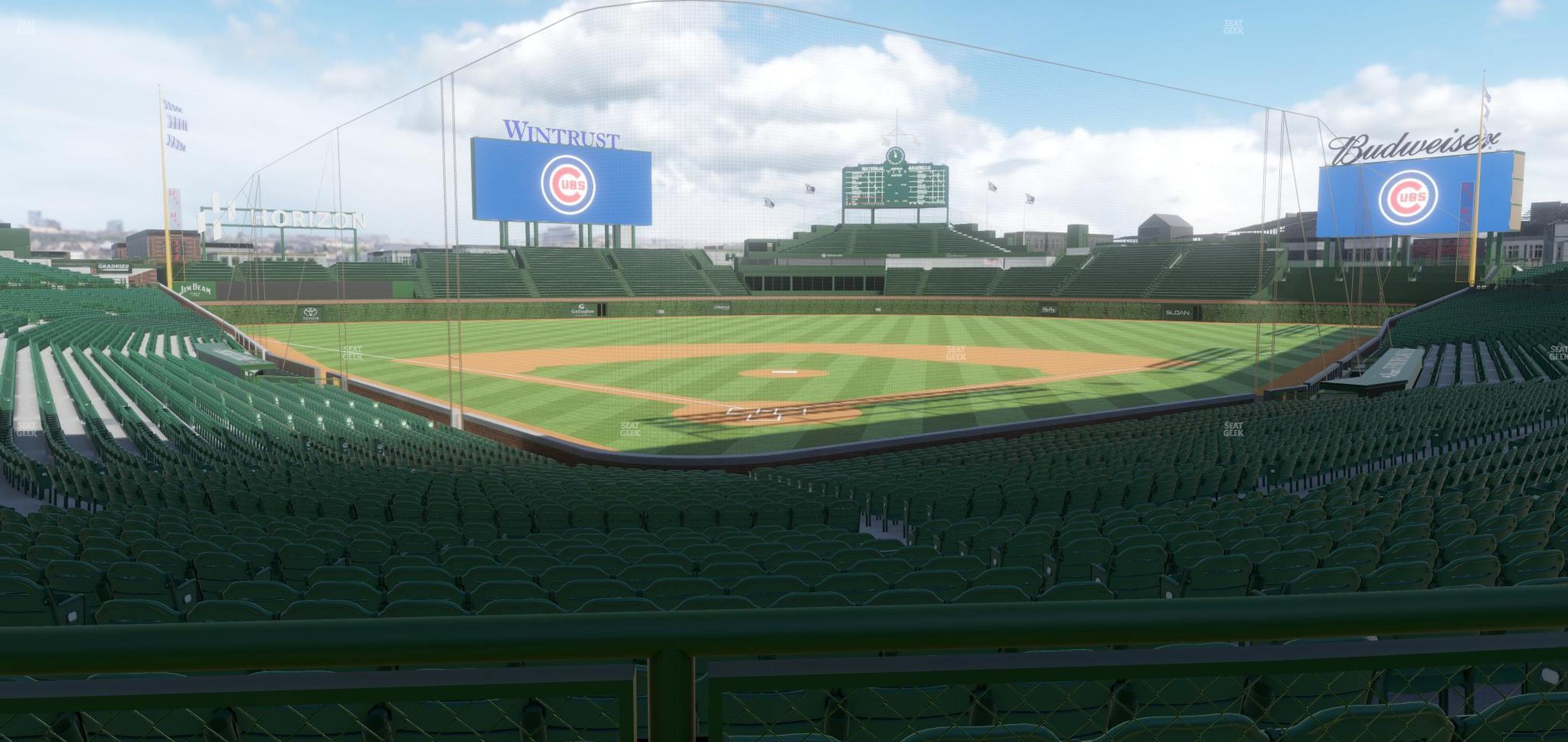 Seating view for Wrigley Field Section 118