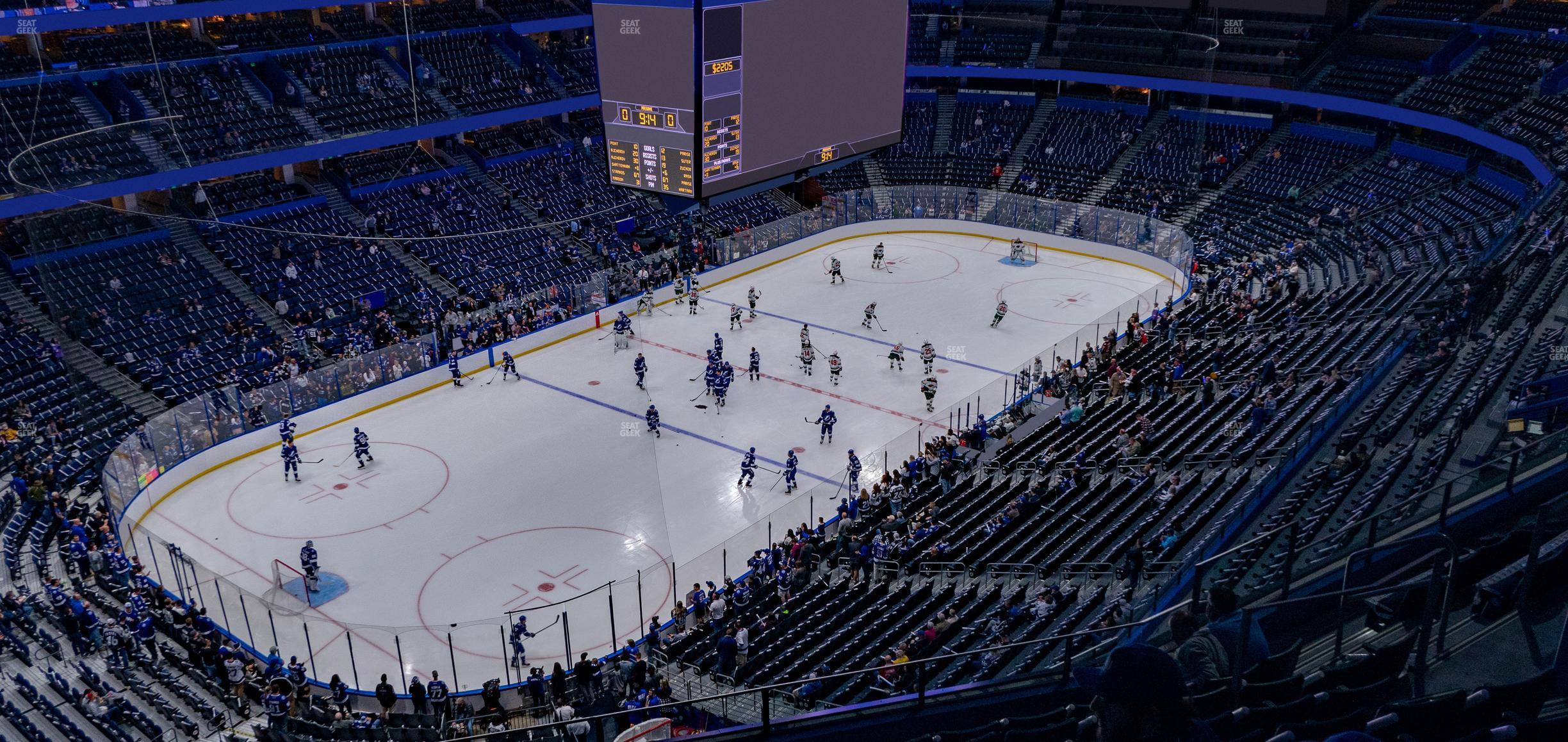 Seating view for Amalie Arena Section 320