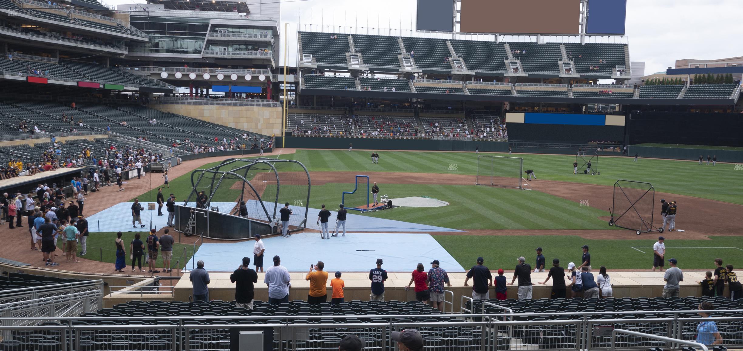 Seating view for Target Field Section 110