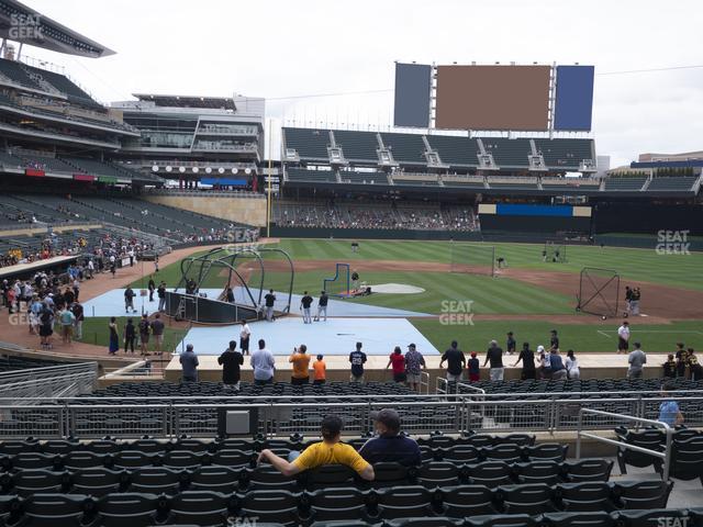 Seating view for Target Field Section 110