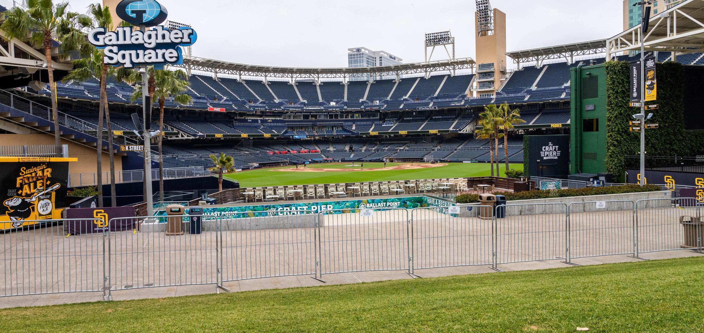 Seating view for Petco Park Section Gallagher Square