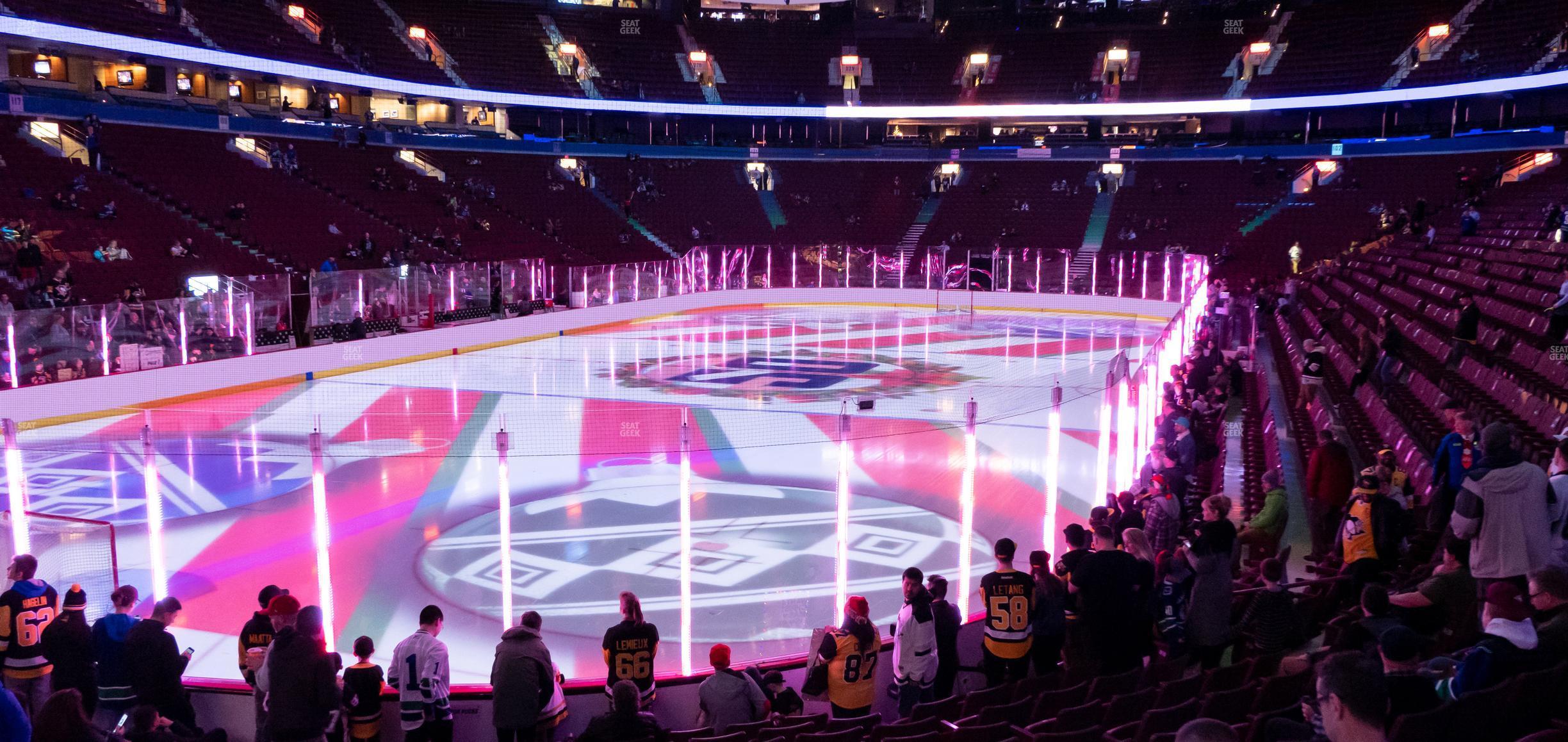 Seating view for Rogers Arena Section 110