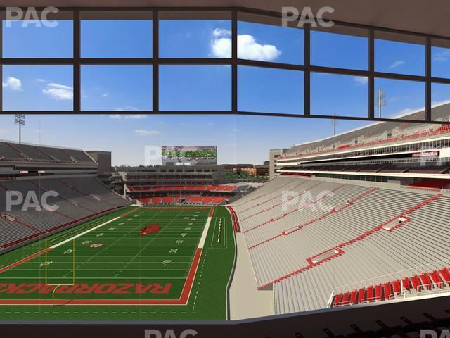 Seating view for Razorback Stadium Section 479