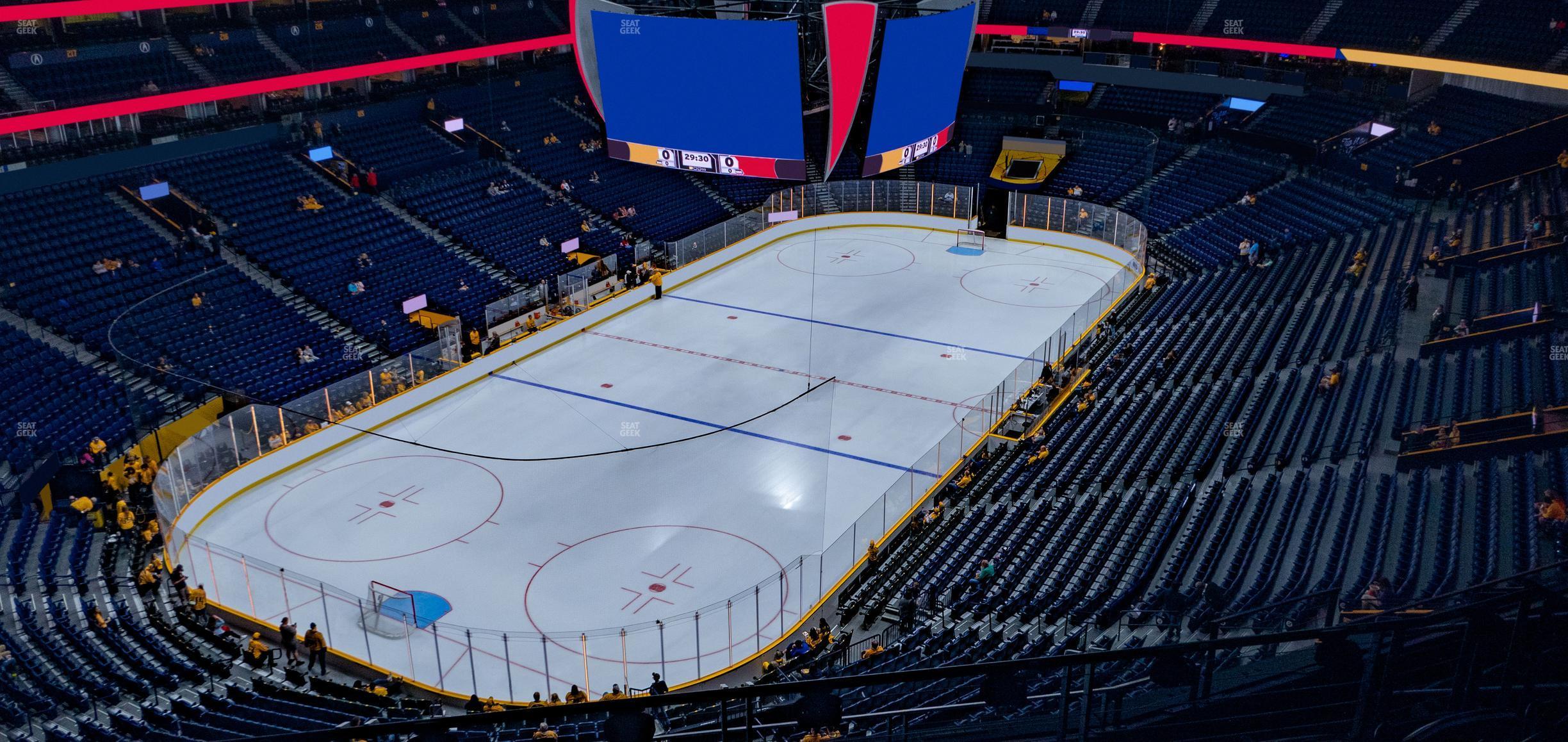 Seating view for Bridgestone Arena Section 304