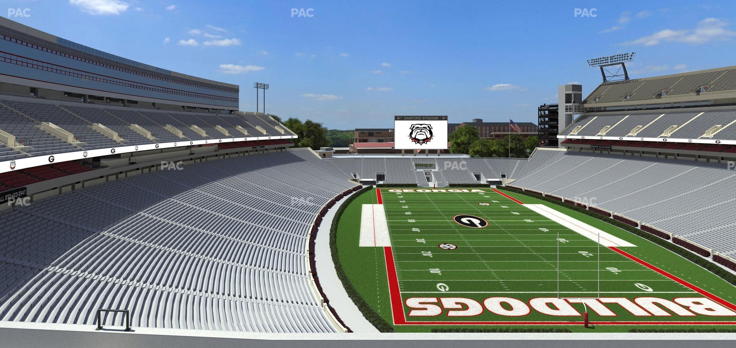 Seating view for Sanford Stadium Section 321