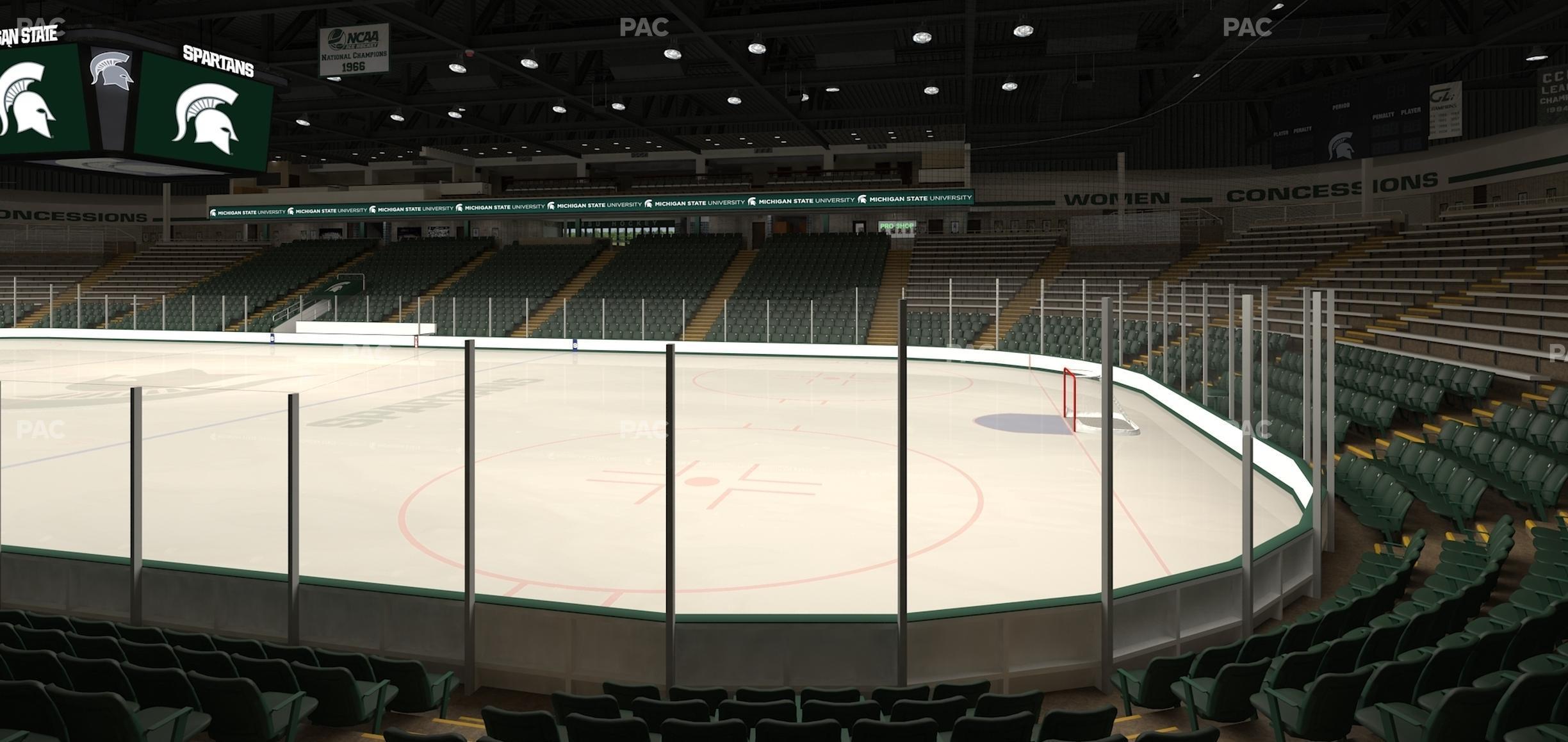 Seating view for Munn Ice Arena Section R