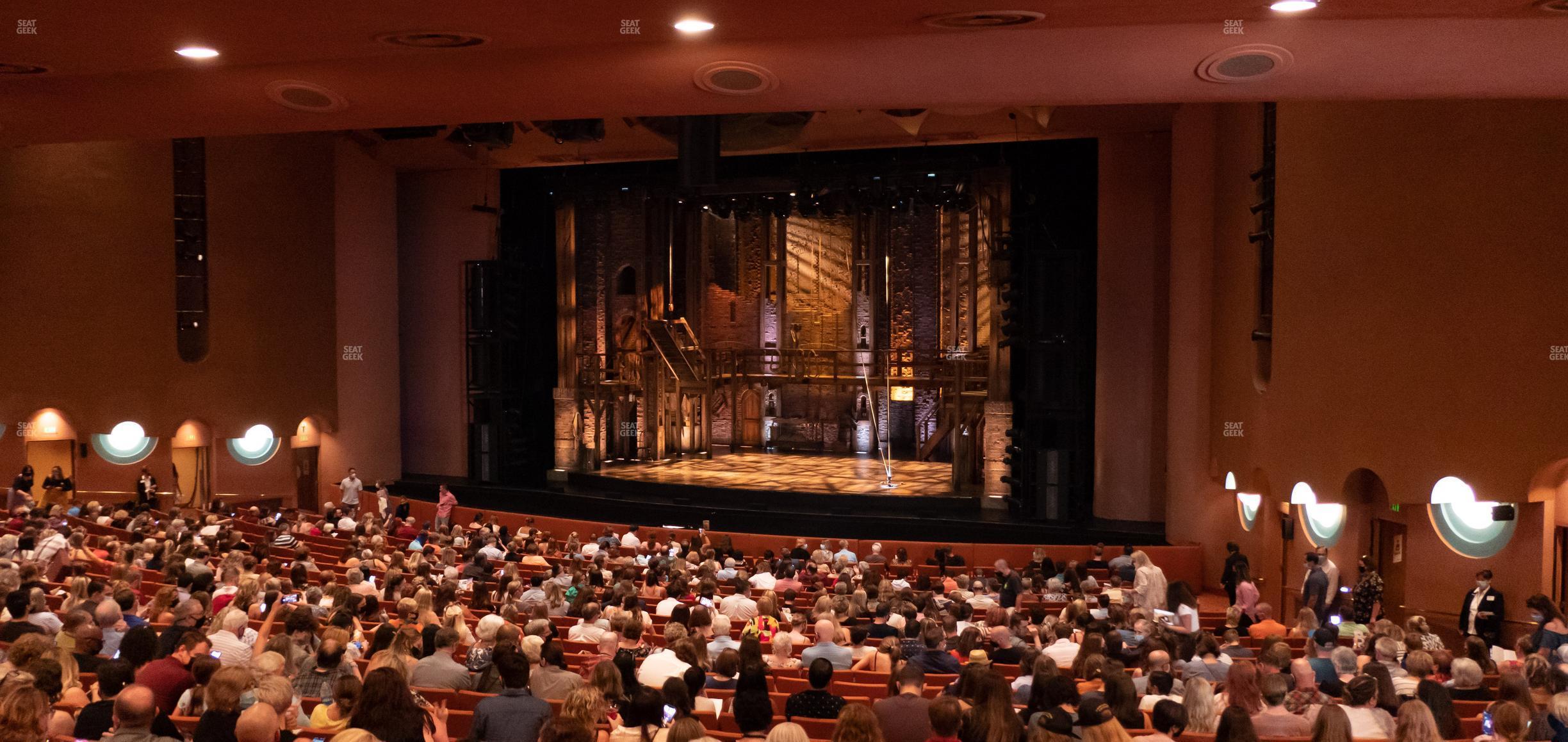 Seating view for ASU Gammage Auditorium Section Back Wc 2