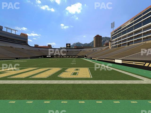 Seating view for Folsom Field Section Loge Box 161